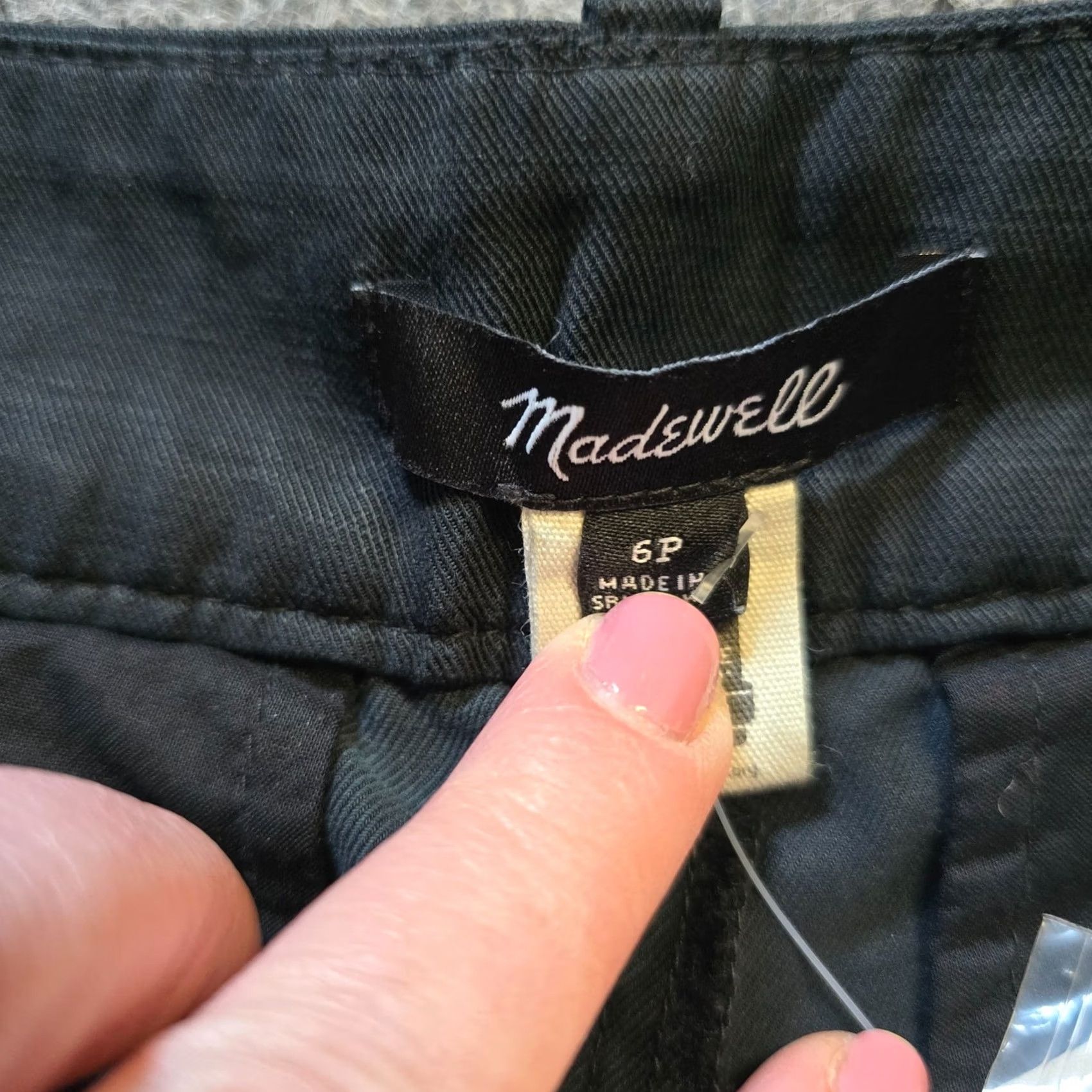 Madewell Madewell Pants Womens Size 6 Petite Black Harlow Wide Leg Drapey Twill Capsule Size 28" / US 6 / IT 42 - 4 Thumbnail