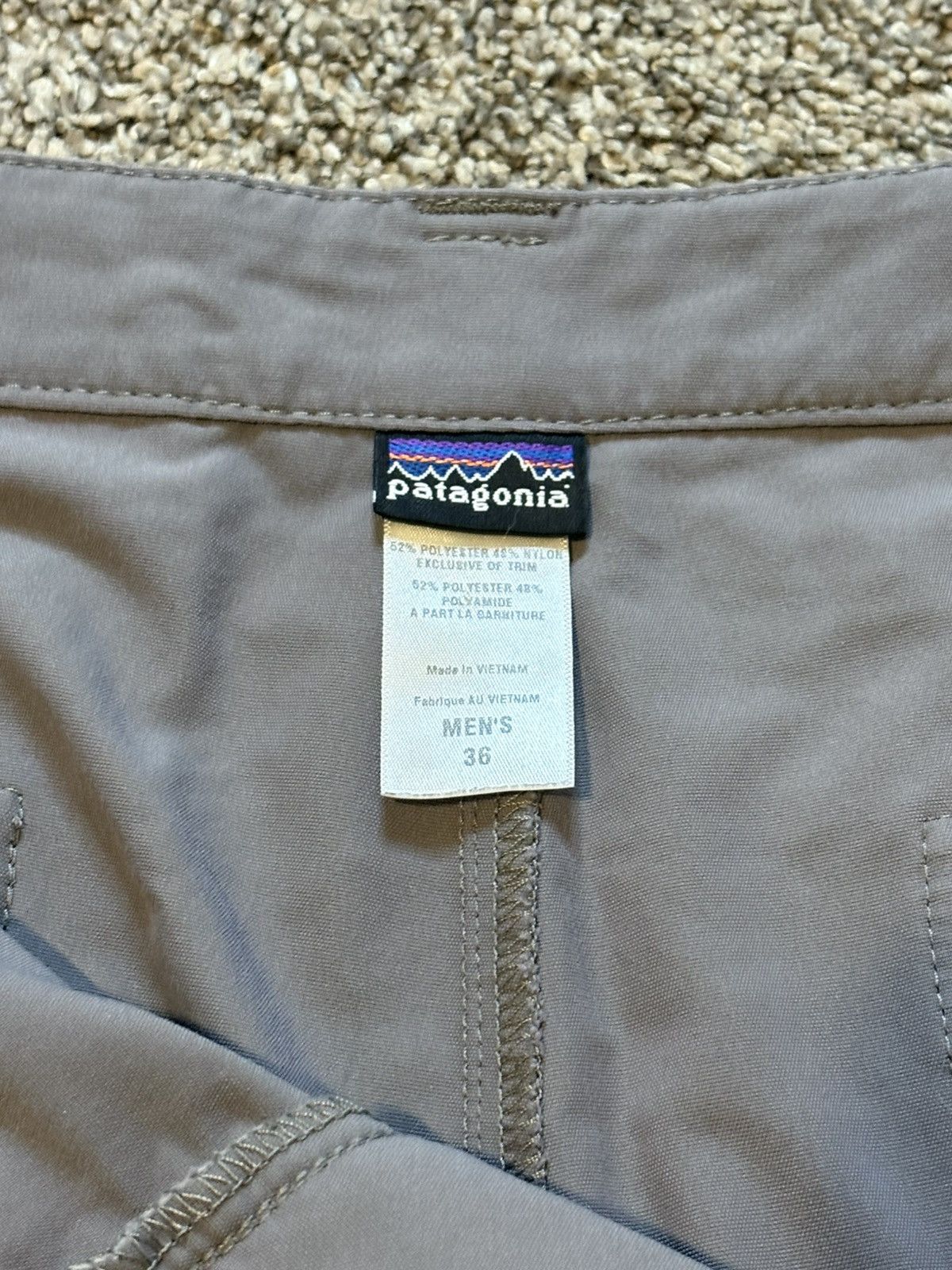 Patagonia Patagonia Men’s Casual Cargo Chino Shorts 36 Polyester Gray Size US 36 / EU 52 - 4 Thumbnail