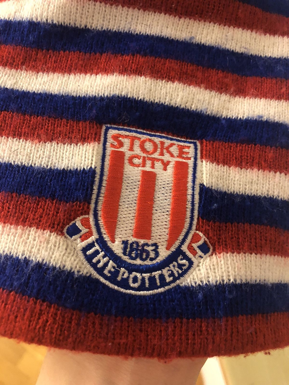 Other × Vintage STOKE UNITED RARE VINTAGE FOOTBALL SOCCER HAT BEANIE Size ONE SIZE - 3 Thumbnail