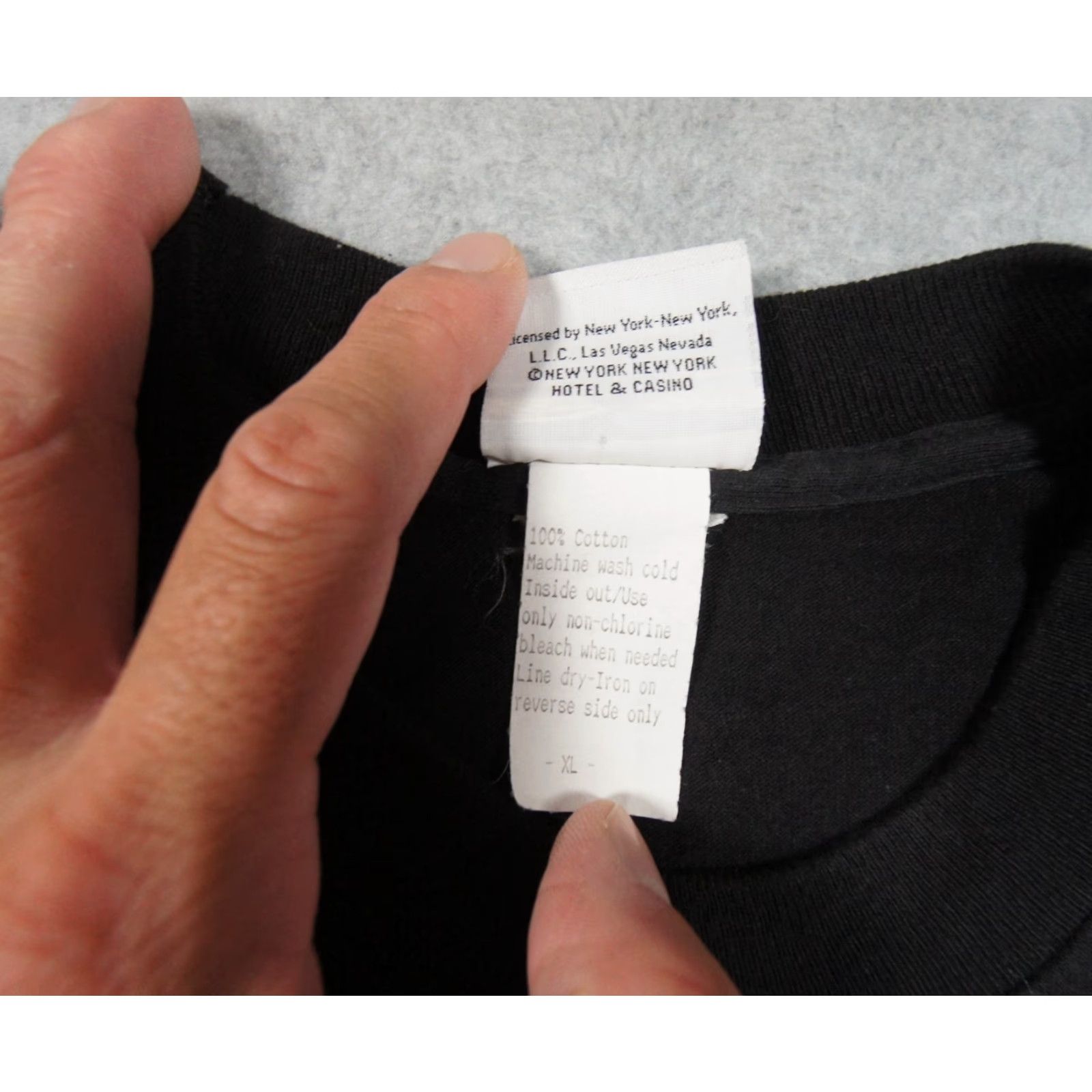 Vintage VINTAGE New York New York Shirt Mens XL Black Graphic 90s Single Stitch Nevada Tee Size US XL / EU 56 / 4 - 5 Thumbnail