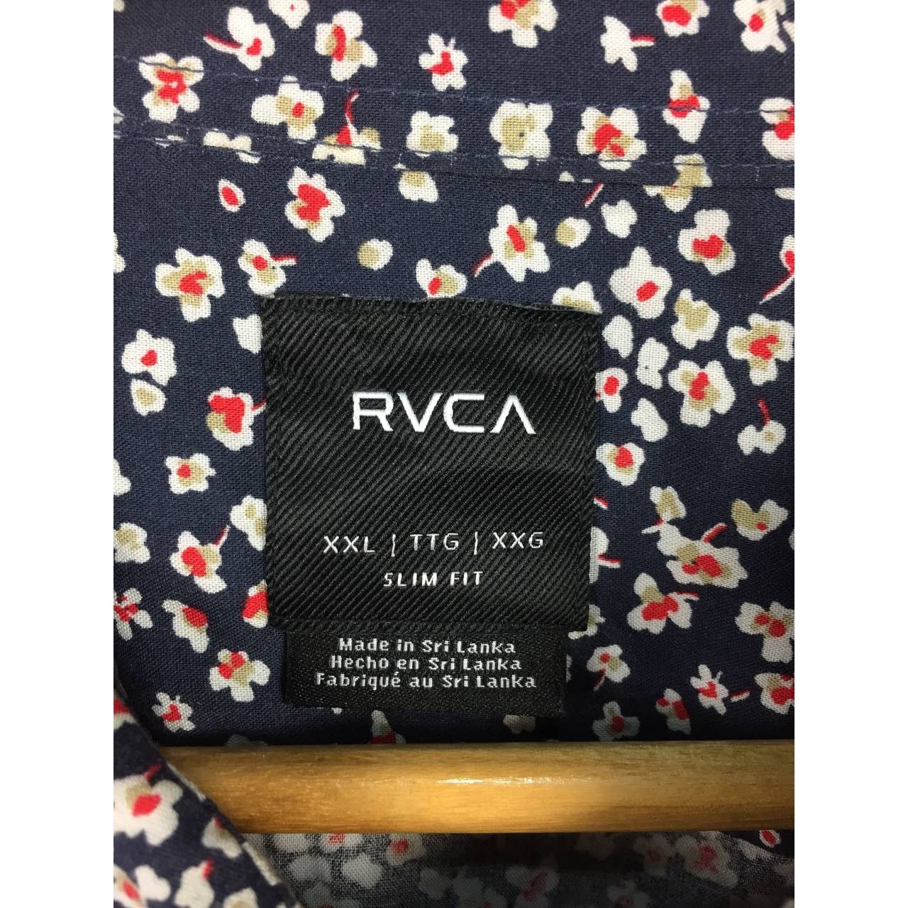 RVCA × Vintage RVCA Abstract Floral Printed Slim Fit Short Sleeve Shirt Size US XXL / EU 58 / 5 - 8 Thumbnail