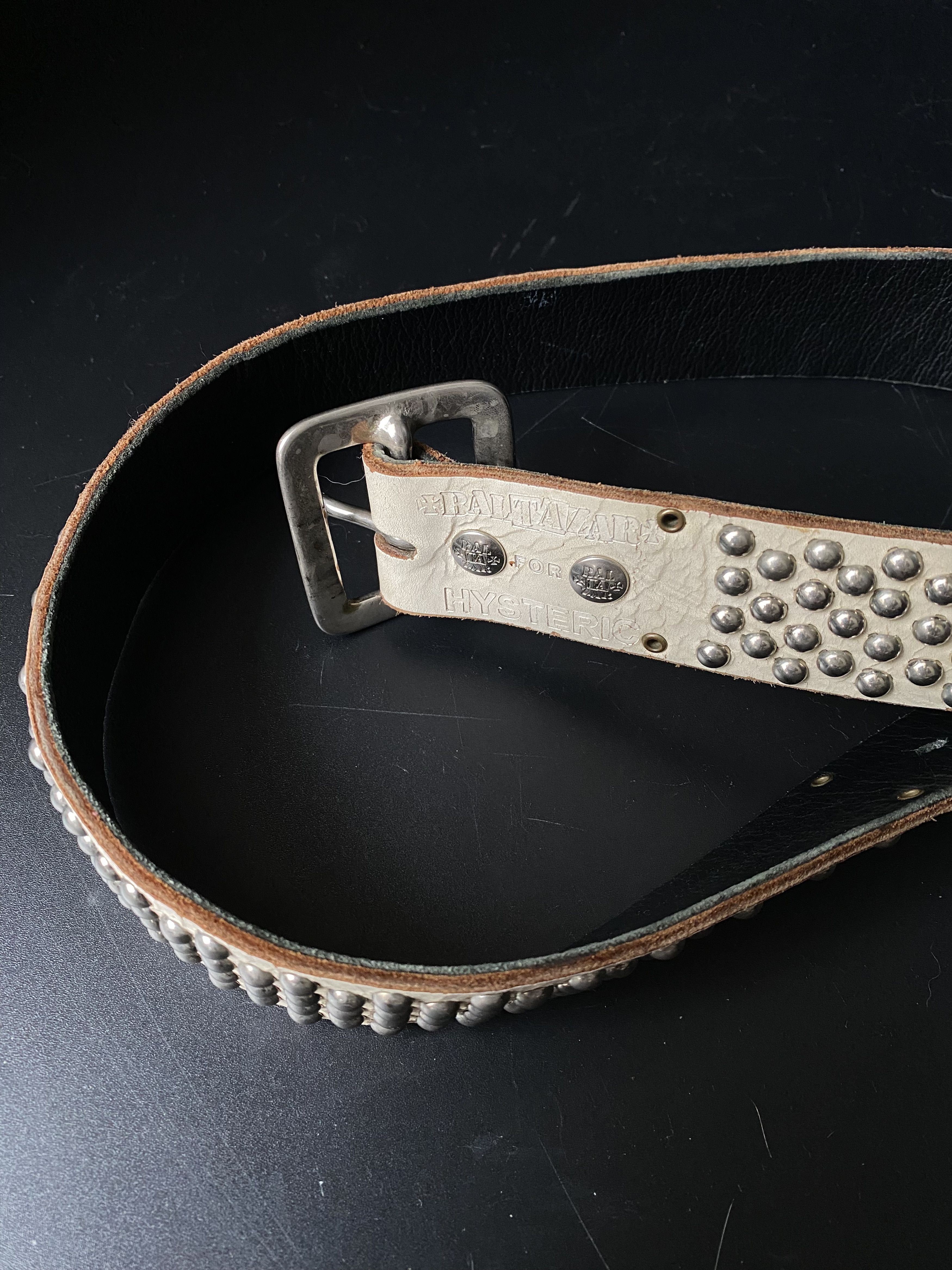 Baltazar Studded Leather Belt, view 2