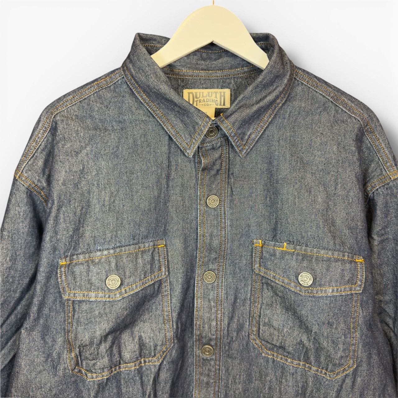 Duluth Trading Company Duluth Trading Co Fleece Lined Denim Jacket Size US XL / EU 56 / 4 - 2 Thumbnail