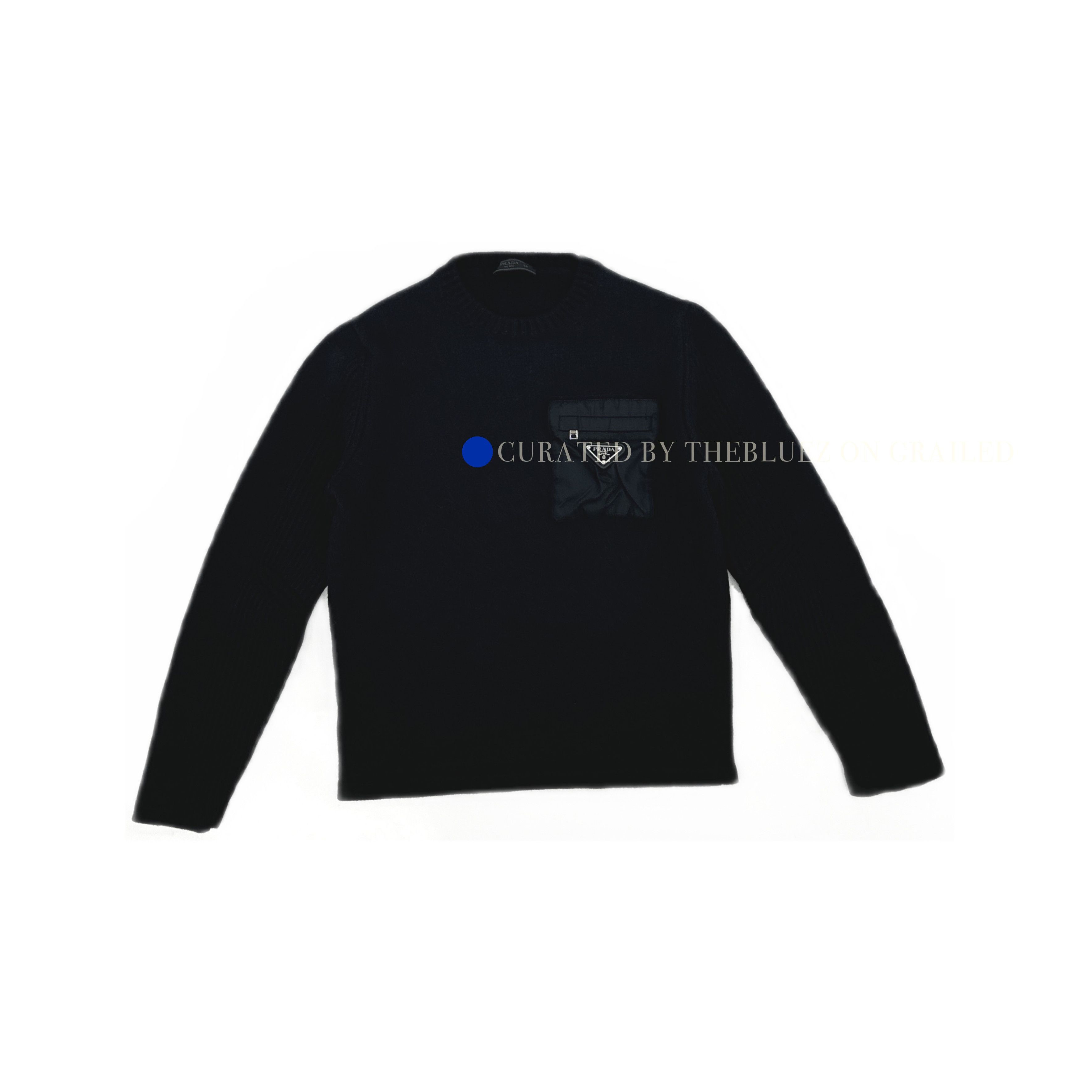 Prada Re-Nylon Pocket Wool Sweater Size US M / EU 48-50 / 2 - 1 Thumbnail