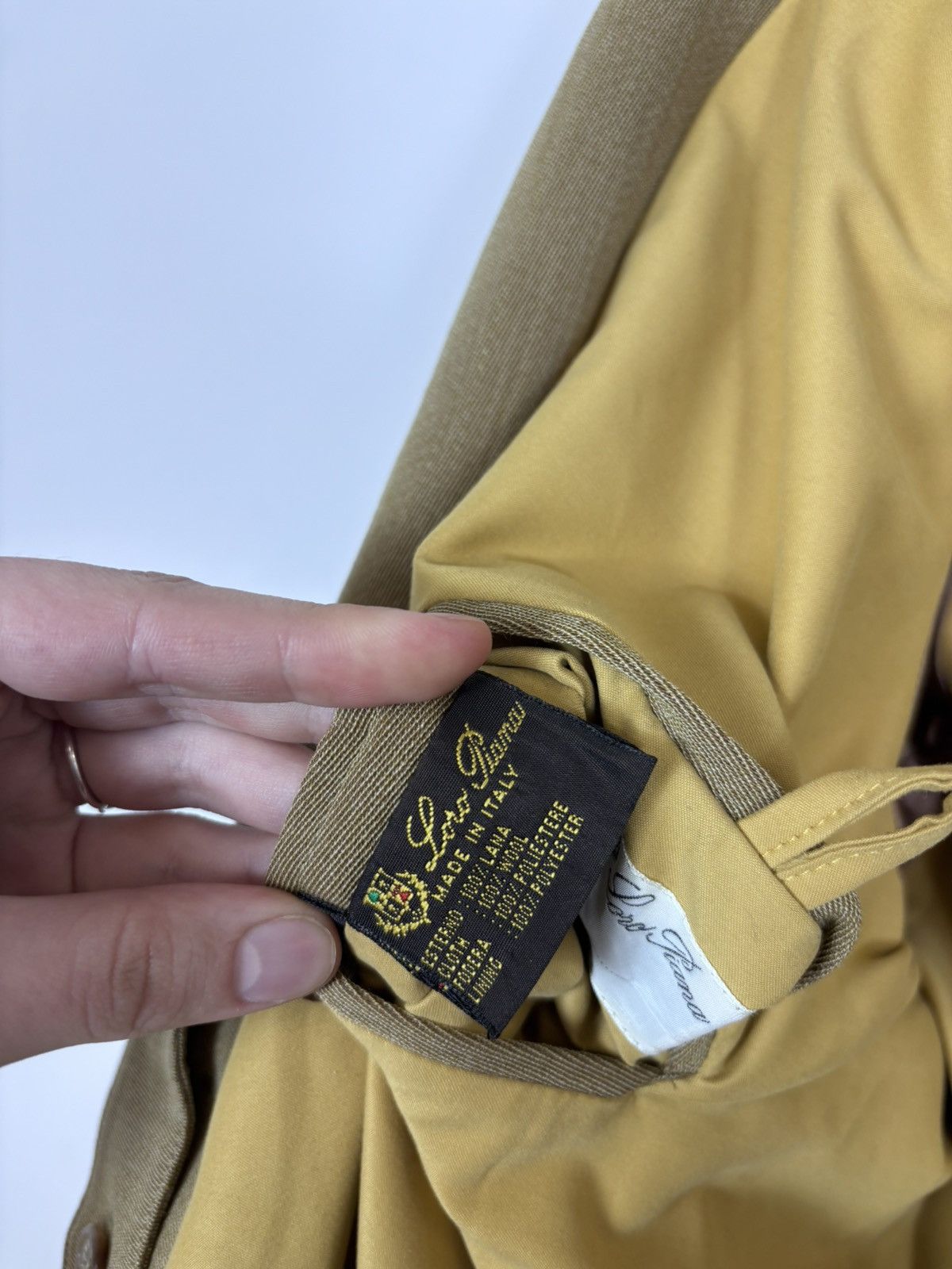 Loro Piana Loro Piana Vintage Men’s Mustard Brown Wool Car Coat Size US L / EU 52-54 / 3 - 14 Thumbnail