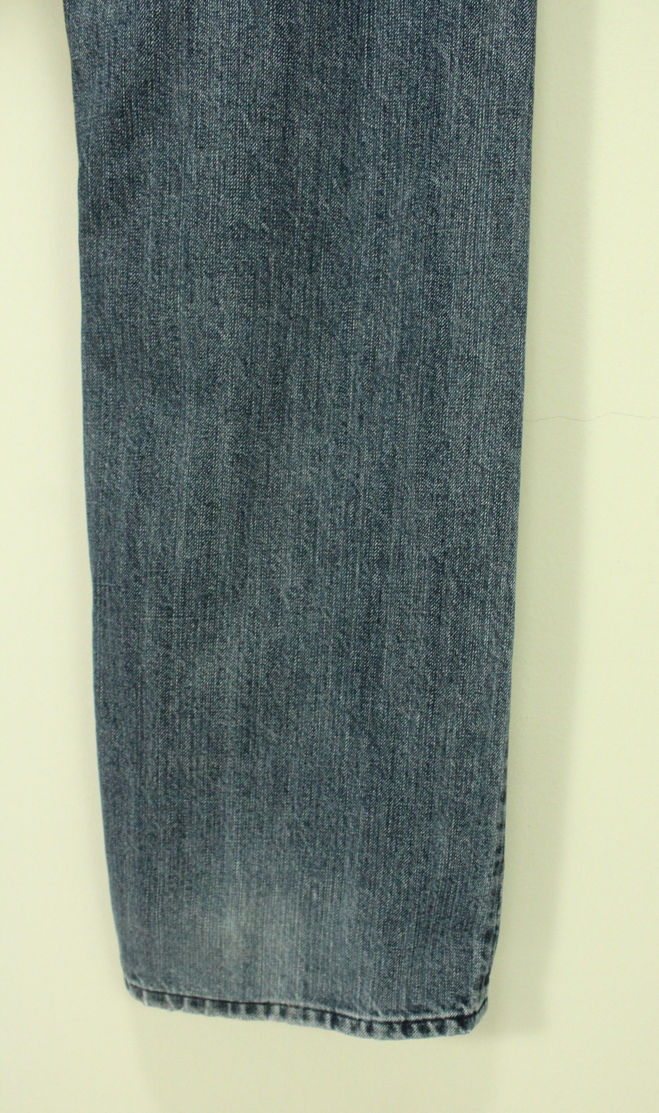 Japanese Brand Vintage Denim Embroidered Skull Logo Size US 35 - 4 Thumbnail