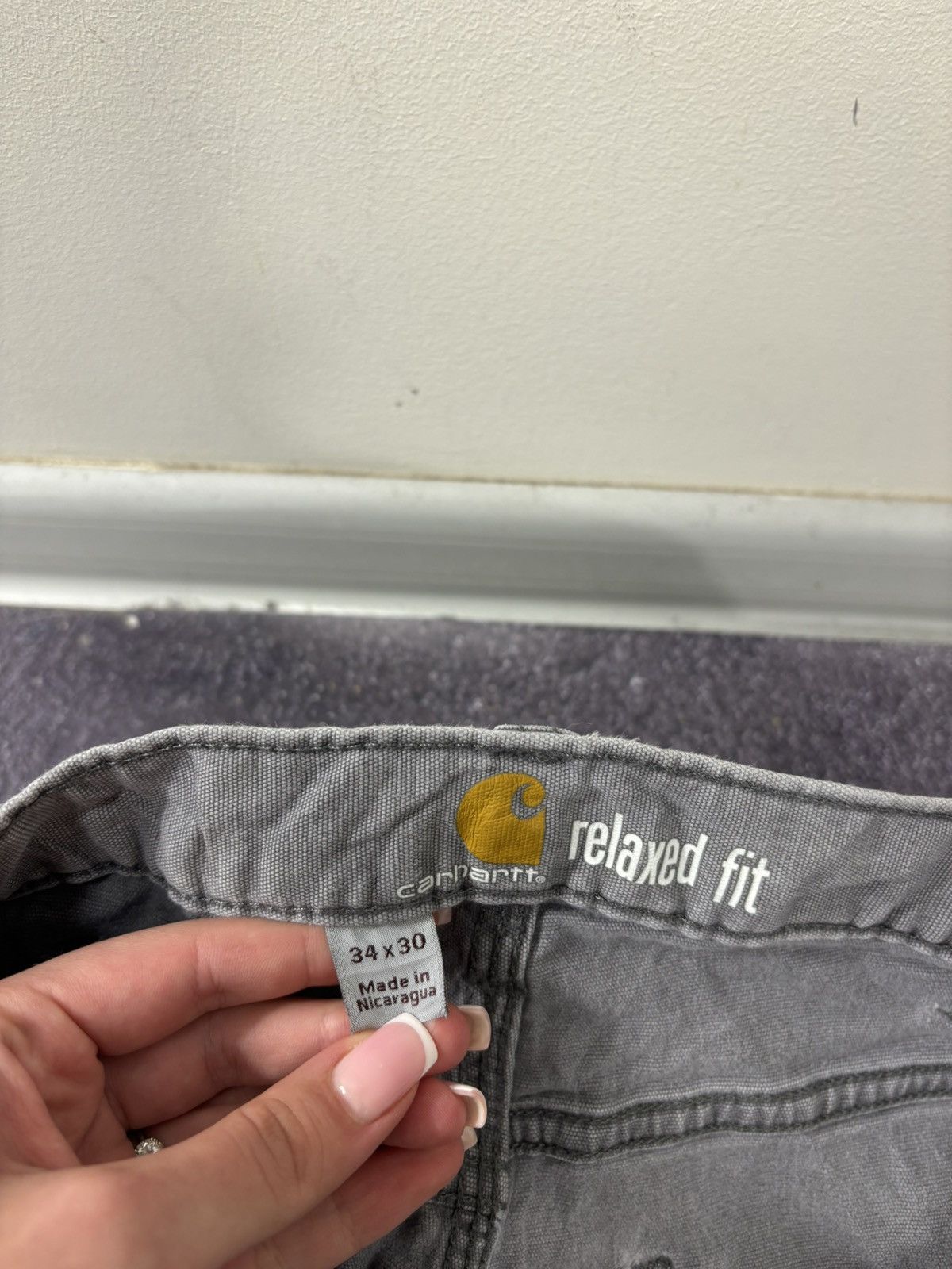 Carhartt Vintage Carhartt Y2K Relaxed Fit Gray Work Carpenter Pants Size US 34 / EU 50 - 14 Thumbnail