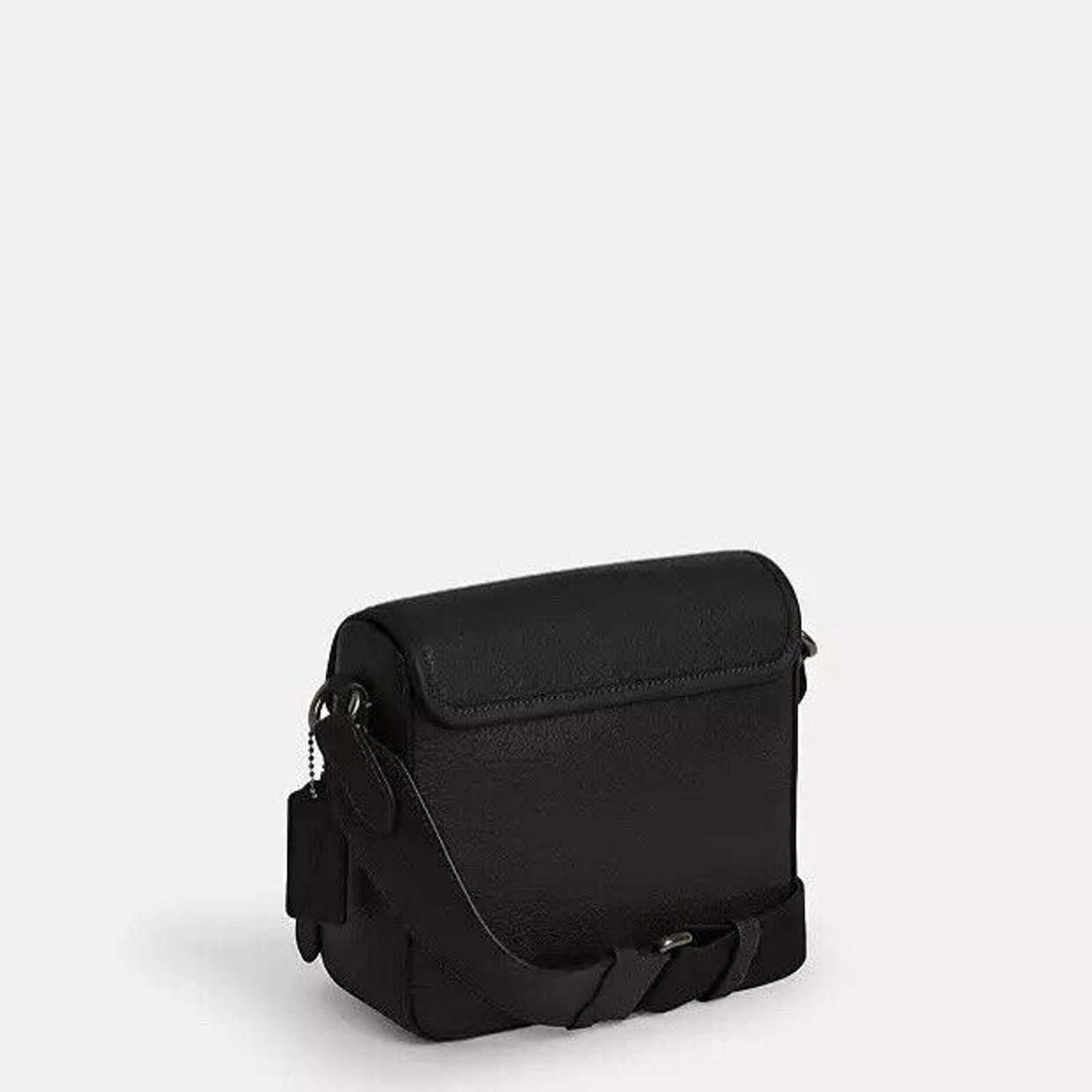 Coach NEW Coach Sullivan Leather Flap Crossbody Black Color $350 Size ONE SIZE - 4 Thumbnail