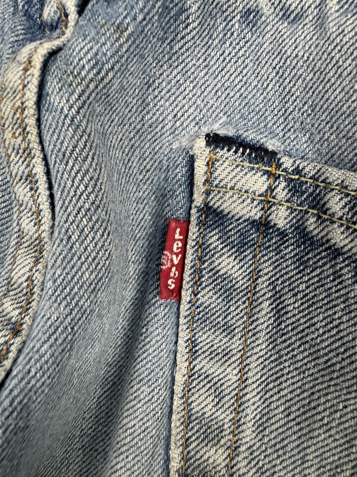Levi's Vintage y2k Levis custom patchwork denim palm tree slim fit Size US 32 / EU 48 - 15 Thumbnail