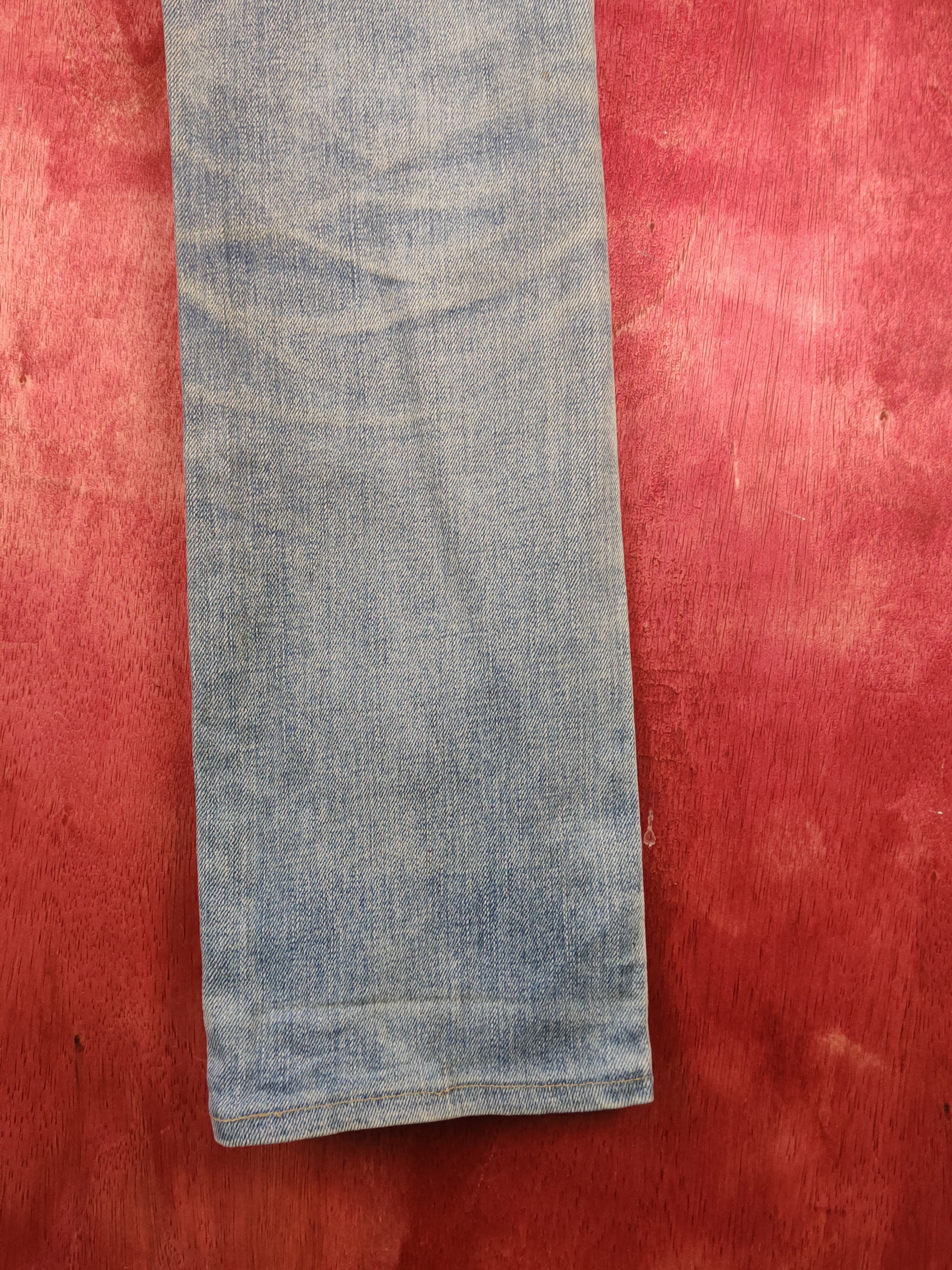 Edwin × Japanese Brand Something-Edwin Blue Faded Distressed Ripped Jeans #S1769 Size 29" - 12 Thumbnail