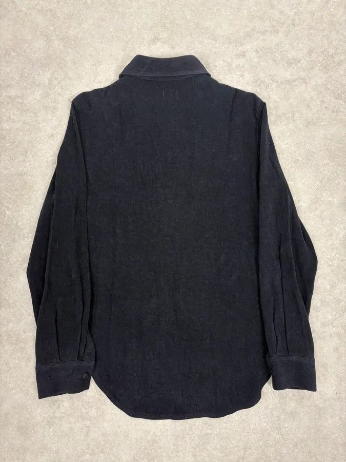 Armani 1990s Armani Alcantara Navy Dark Shirt Size US S / EU 44-46 / 1 - 6 Thumbnail