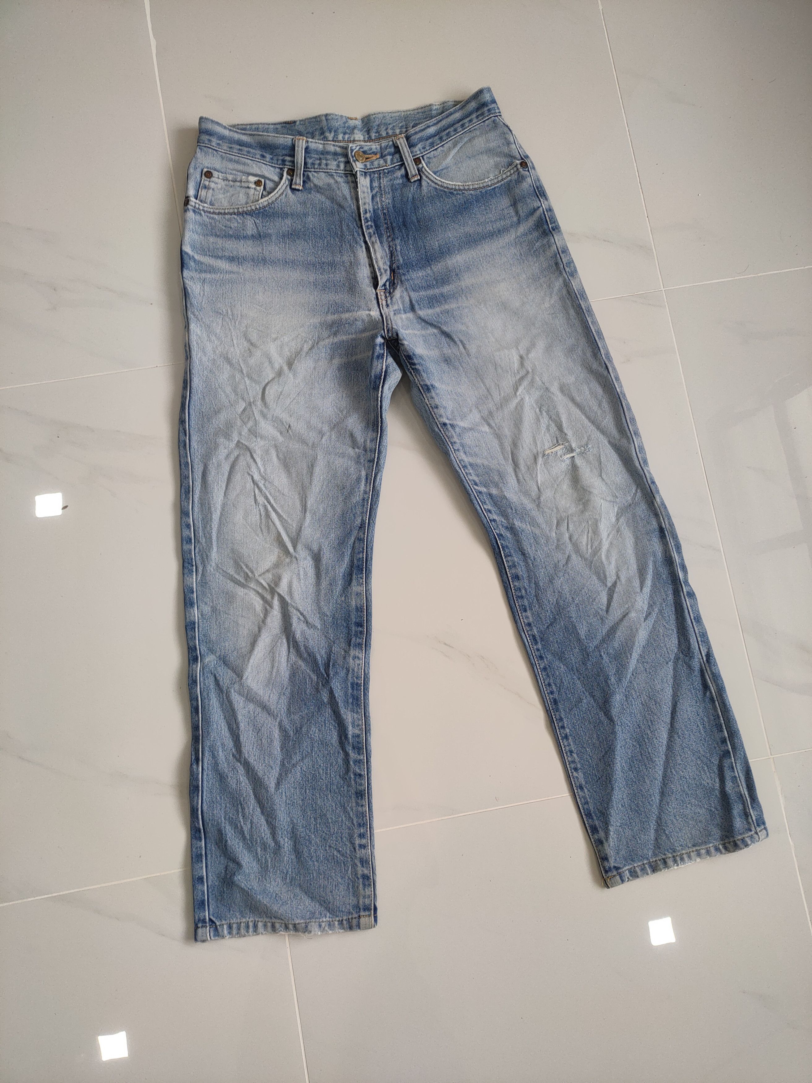 Edwin VINTAGE EDWIN MUD WASHED BLUE JEAN DENIM PANTS Size US 32 / EU 48 - 1 Thumbnail