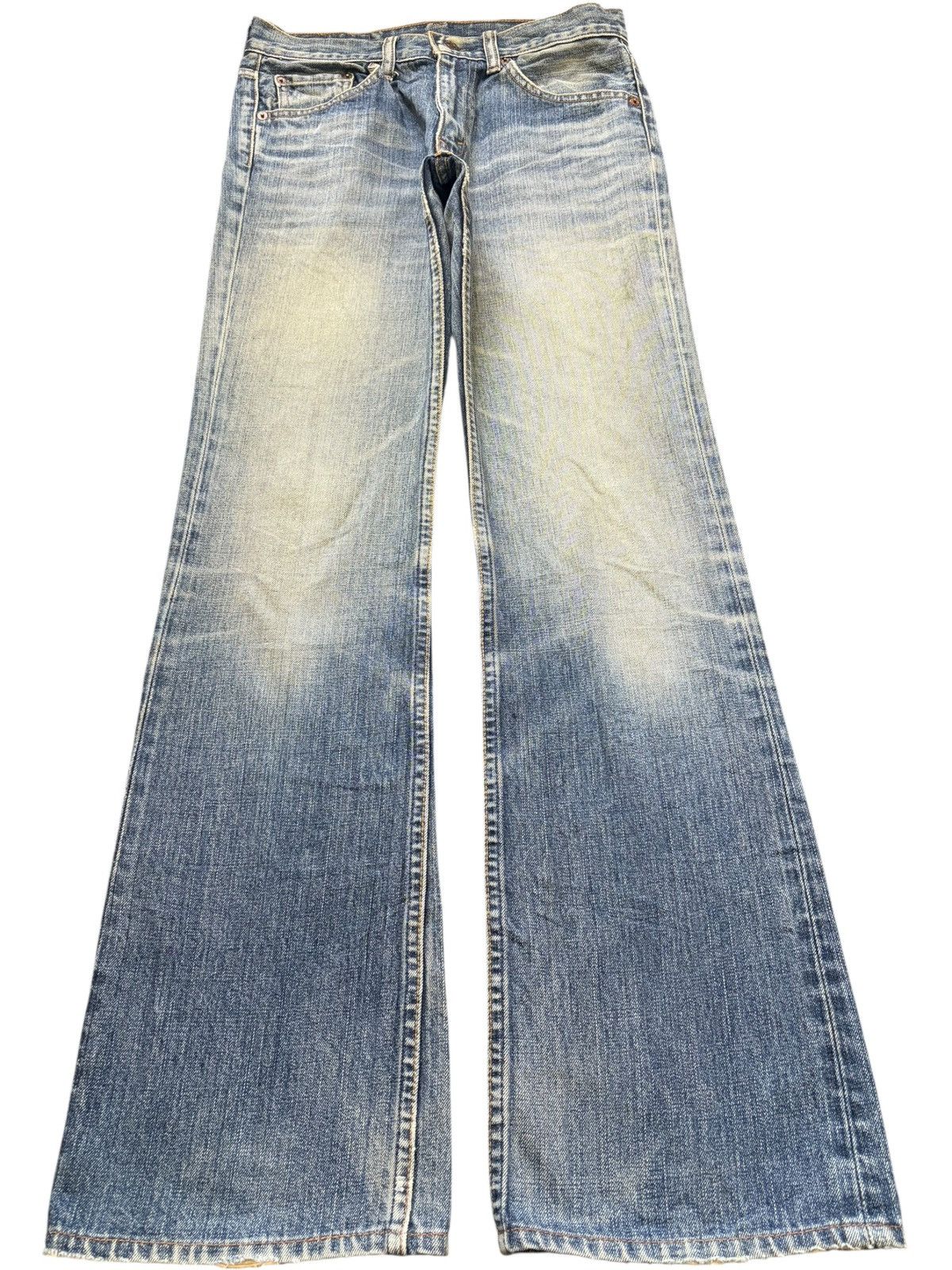 Levi's Vintage 90s Levis 517 Mud Wash Distress Flare Jeans Size US 28 / EU 44 - 1 Thumbnail