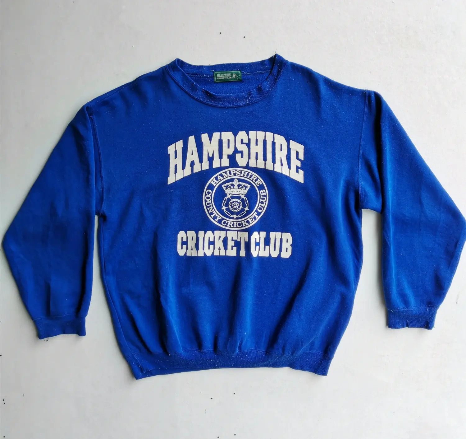 Japanese Brand Hampshire Criket Club Big Logo Sweatshirt Size US L / EU 52-54 / 3 - 1 Thumbnail