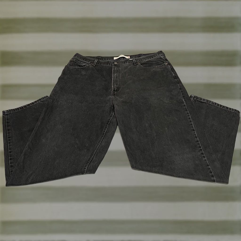 Levi's Levi's 560 Jeans Regular 41x30 Black Denim Relaxed Tapered Comfort Fit 5-Pocket Mens Y2K Vintage: No Size US 41 - 1 Thumbnail