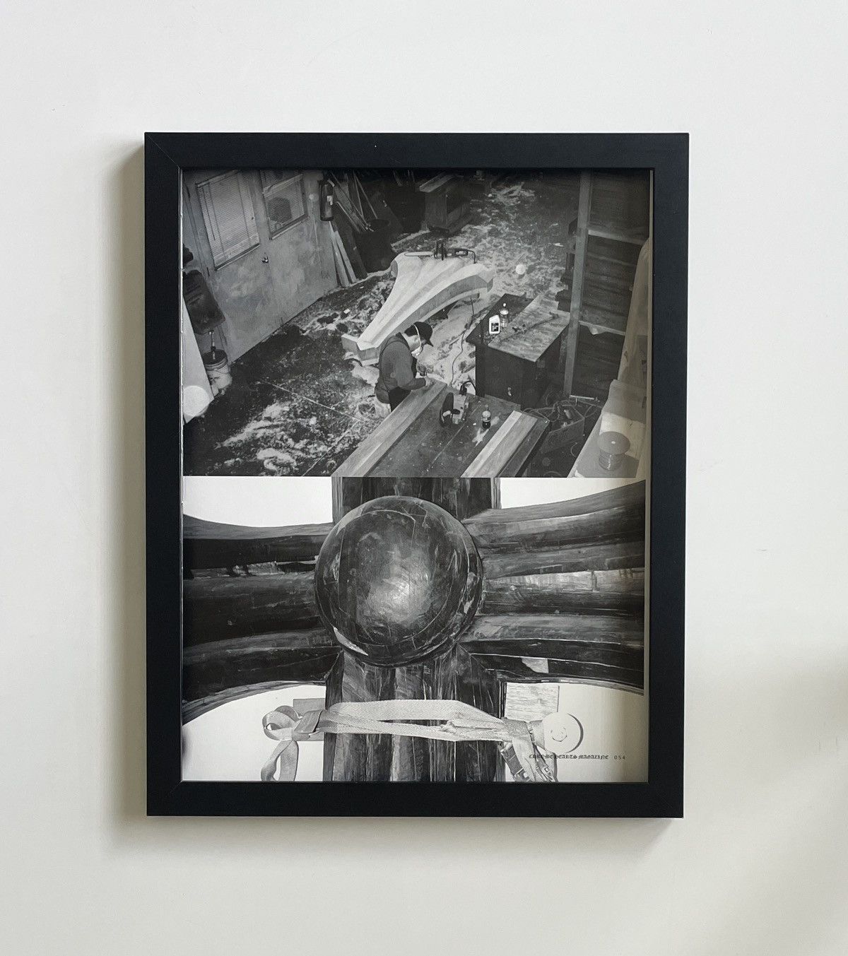 Chrome Hearts wooden cross photo Poster framed 9x11