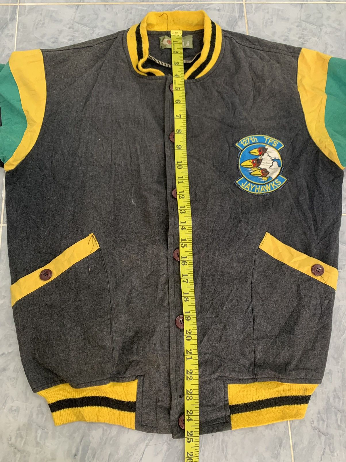 Japanese Brand Jayhawks 127th TFS Fashion Sportswear Button Jacket Size US M / EU 48-50 / 2 - 9 Thumbnail