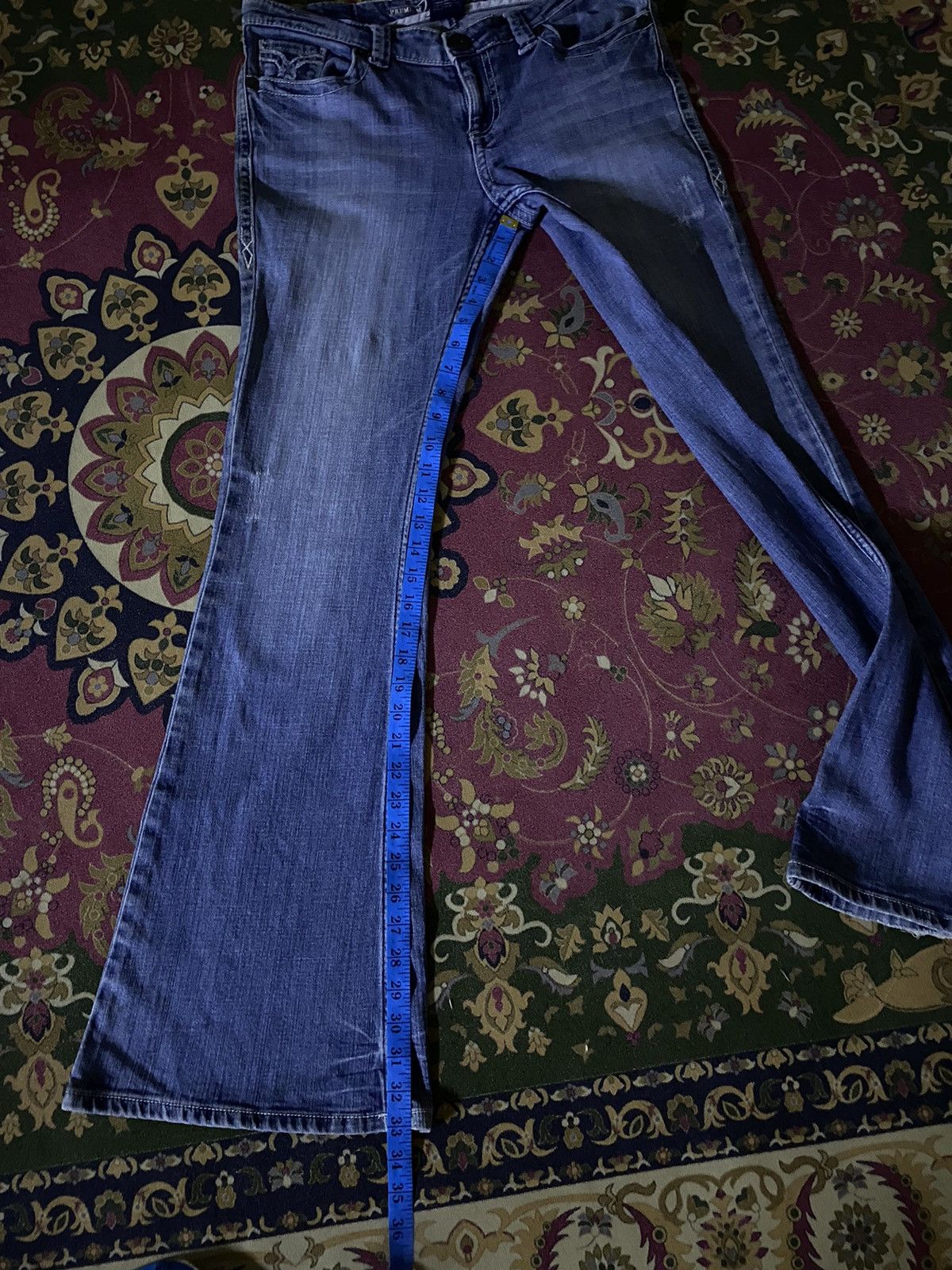 If Six Was Nine × Japanese Brand × Le Grande Bleu (L.G.B.) 🔥FLARE🔥Japanese Brand Vanity Premium Super Flare Denim Size US 33 - 17 Thumbnail