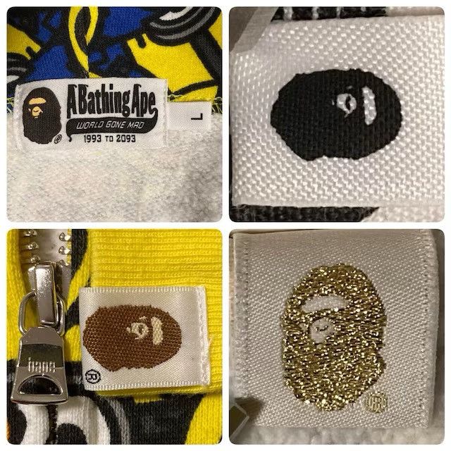 Bape BAPE × MINIONS Milo full zip hoodie a bathing ape Size US L / EU 52-54 / 3 - 6 Thumbnail
