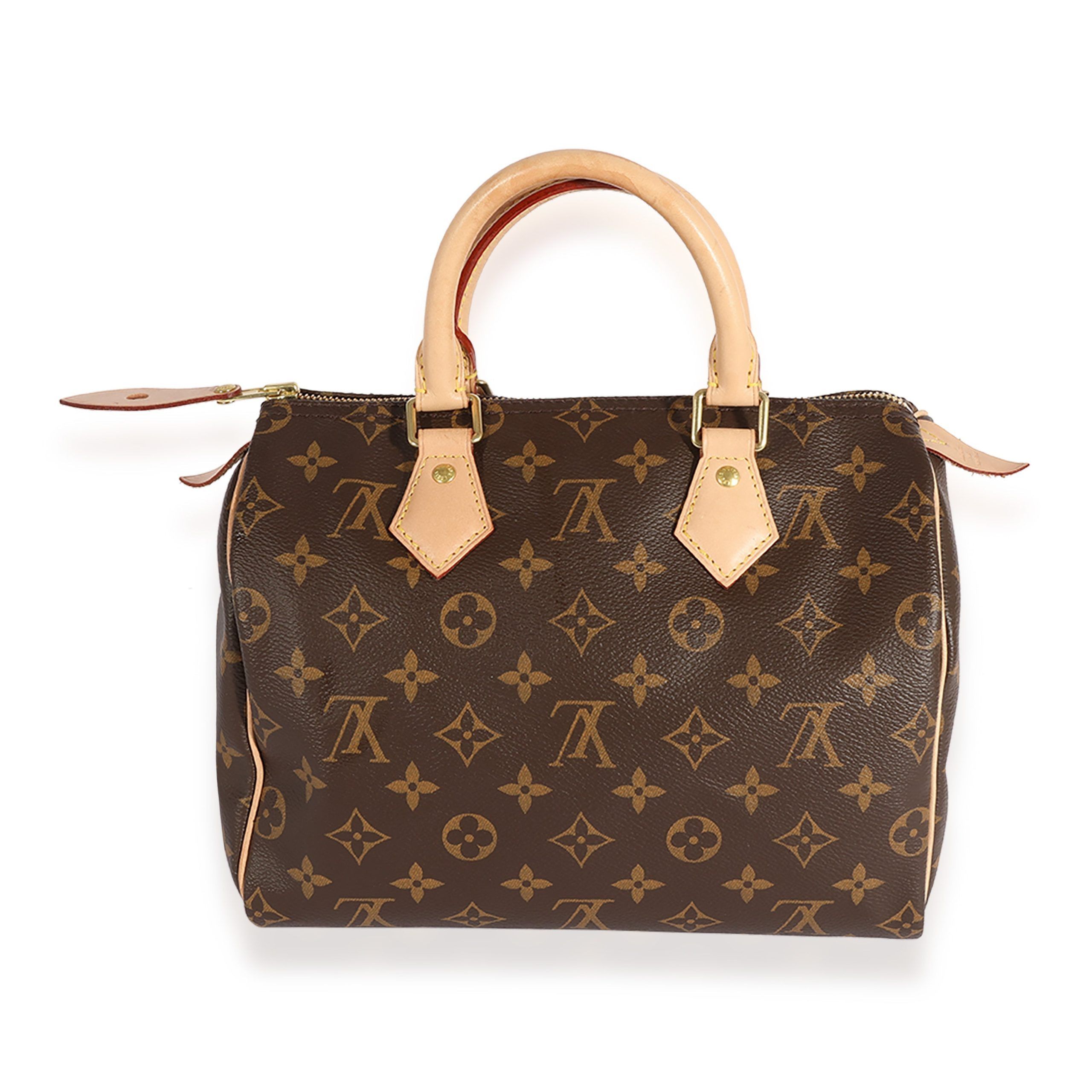 image of Louis Vuitton Monogram Canvas Speedy 25 in Brown, Women's