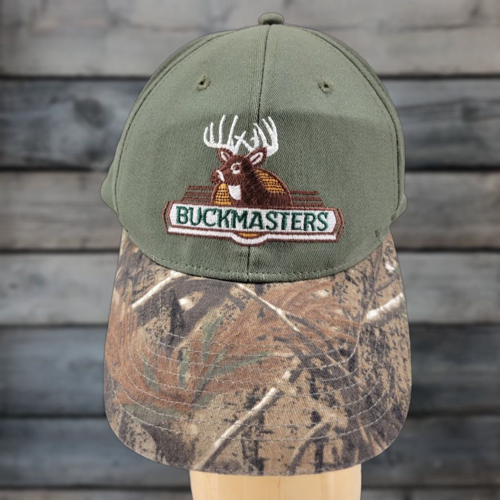 Vintage Unbranded Camouflage Buckmasters Strapback Cap Hat Adjustable Hat Mens Cap Camouflage Buckmasters Strapback Cap Hat Adjustable Size ONE SIZE - 1 Thumbnail