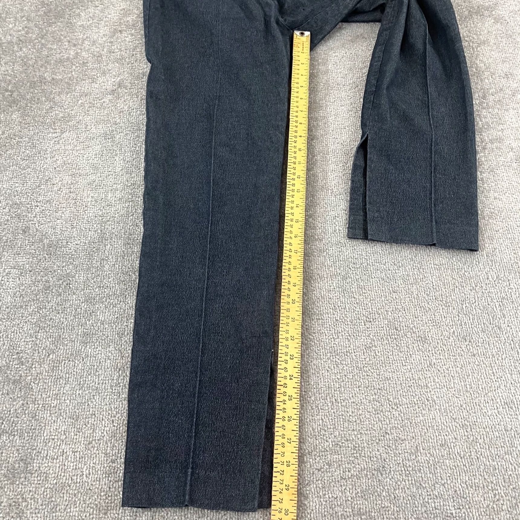 Trina Turk TRINA TURK Pants Size 8 x 30" Ankle Straight Pleated Blue Slit Leg Summer Womens Size 30" / US 8 / IT 44 - 4 Thumbnail