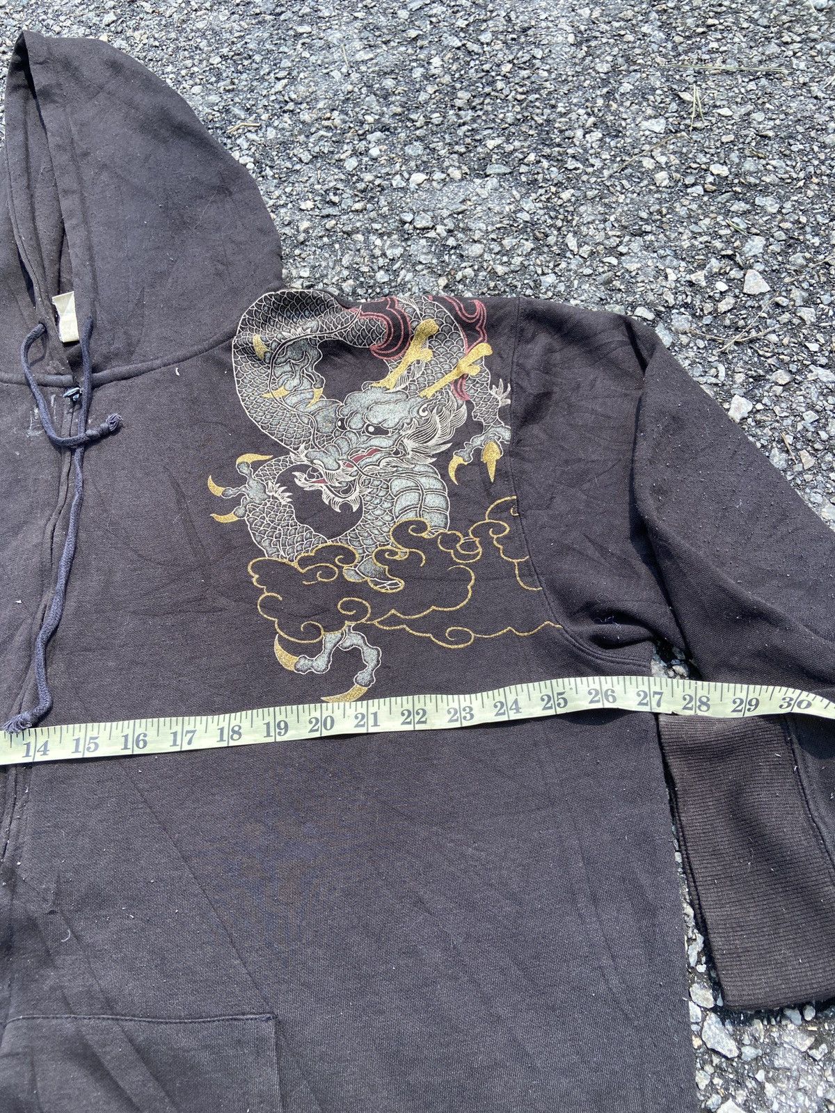 Japanese Brand × Vintage Vintage Sukajan Two Dragon Hoodie Size US XXL / EU 58 / 5 - 8 Thumbnail
