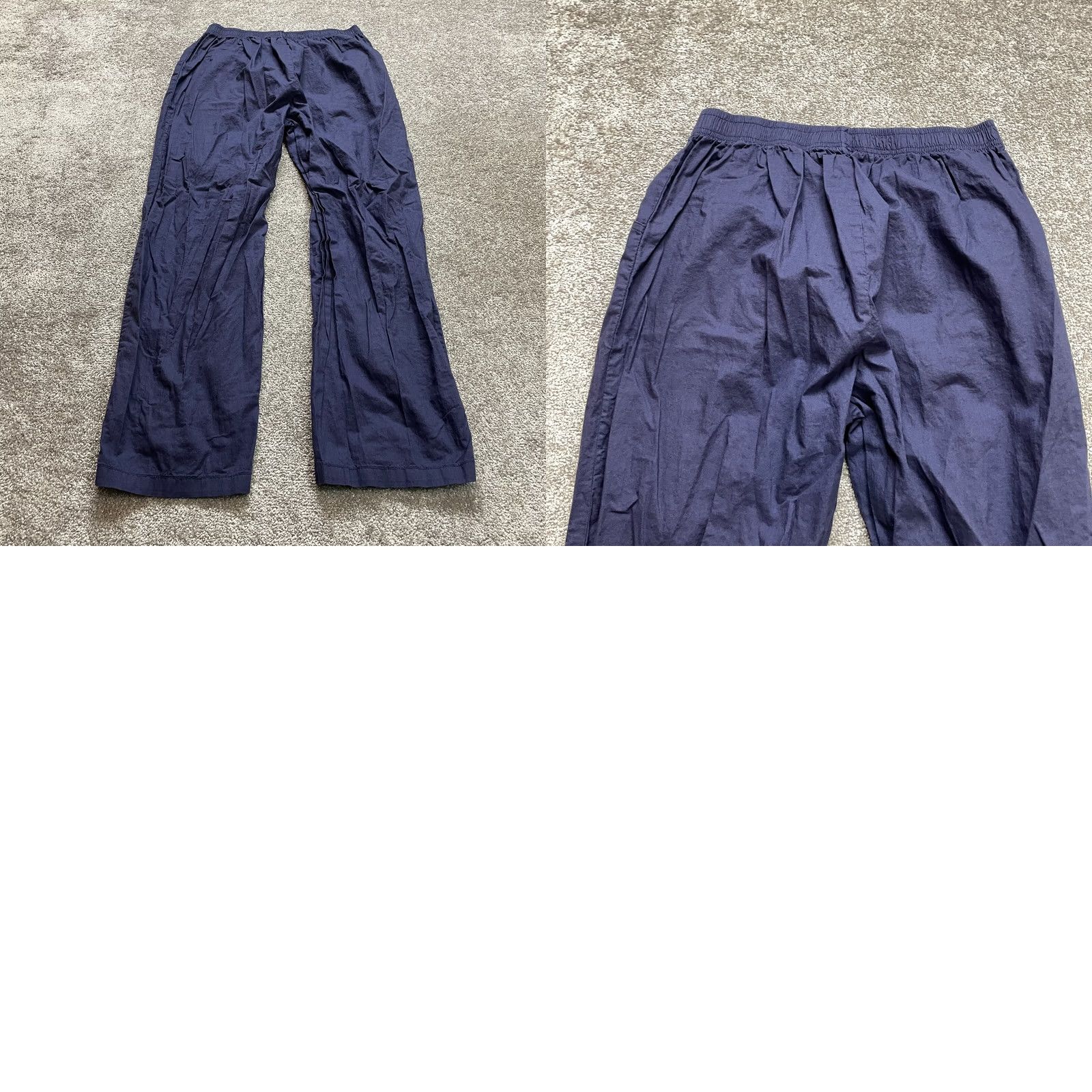 Vintage Unbranded Pull On Pants Womens 30x30 Blue Elastic Waist Stretch Cotton Denim Straight Classic Plus Size 30 Inseam 30 in Size 30" / US 8 / IT 44 - 8 Thumbnail