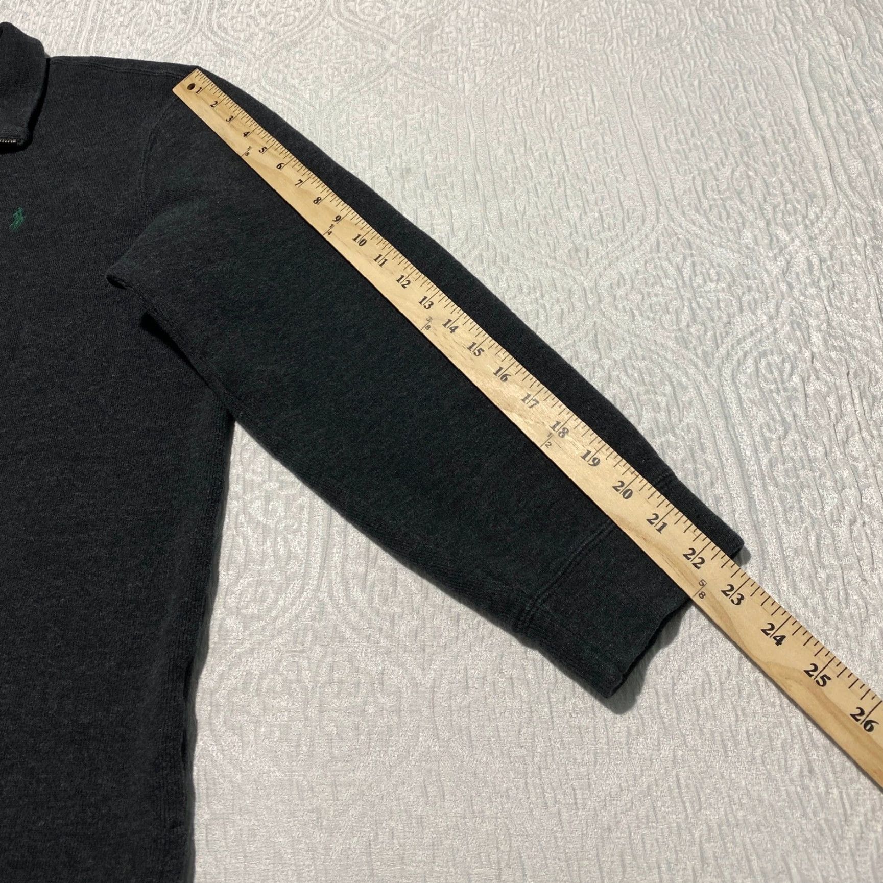 Polo Ralph Lauren Polo Ralph Lauren Mens XL Charcoal Gray 100% Cotton Quarter Zip Pullover Sweater Size US XL / EU 56 / 4 - 8 Thumbnail