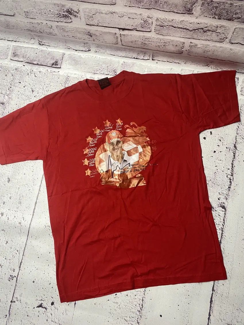 Ferrari Vintage Michael Shumacher tee on the whole T-shirt 2004s Size US XL / EU 56 / 4 - 1 Thumbnail