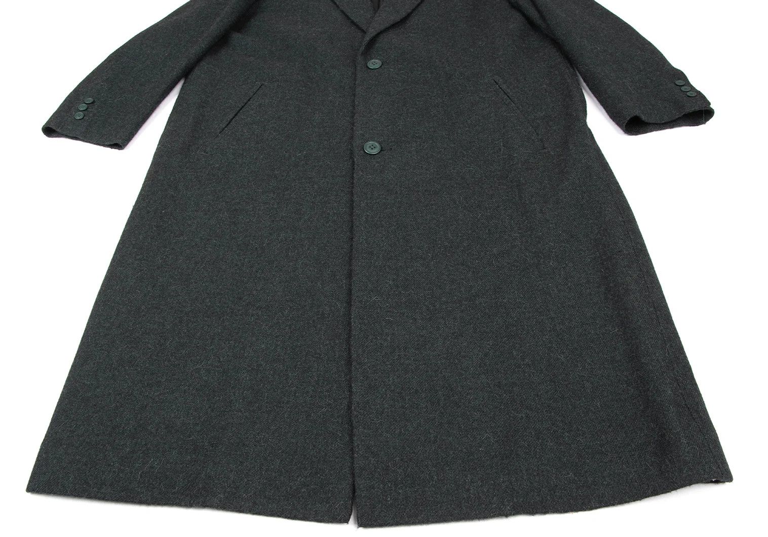 Issey Miyake Wool Chester Coat in Green, Size M Size US M / EU 48-50 / 2 - 8 Thumbnail