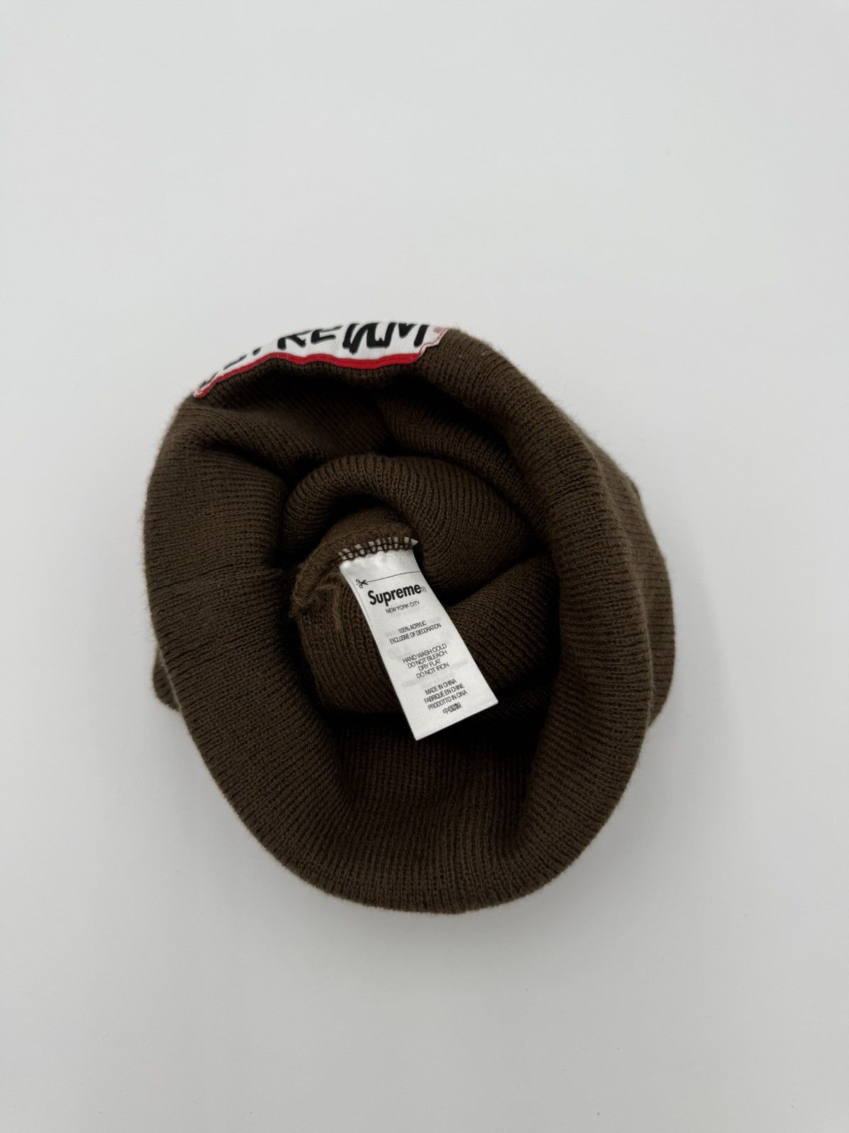 Supreme Supreme Gonz Nametag Beanie ‘brown’ Size ONE SIZE - 2 Thumbnail