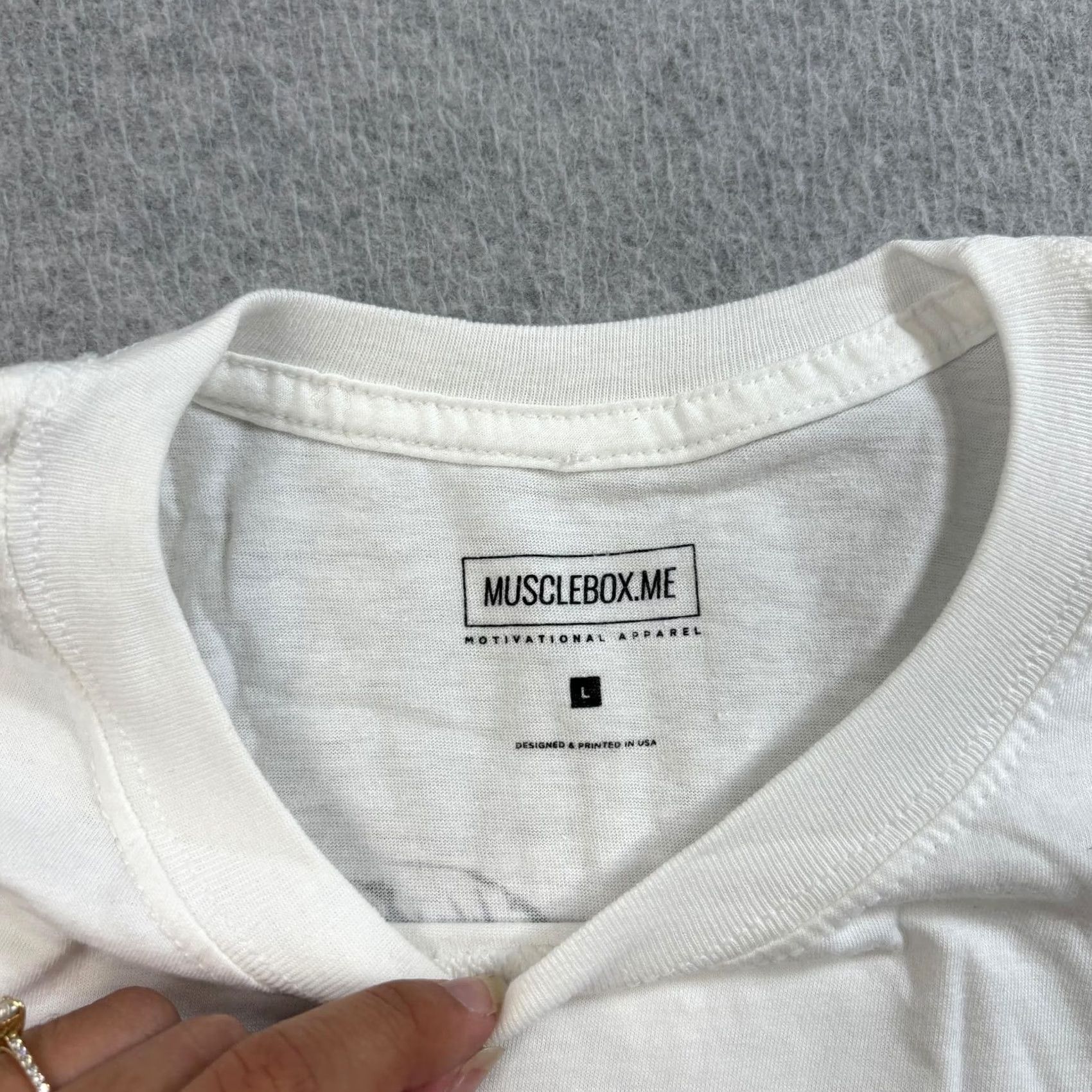 Vintage MuscleBox - Mens Large White Tee - Bruce Lee Motivational Graphic Shirt Size US L / EU 52-54 / 3 - 3 Thumbnail