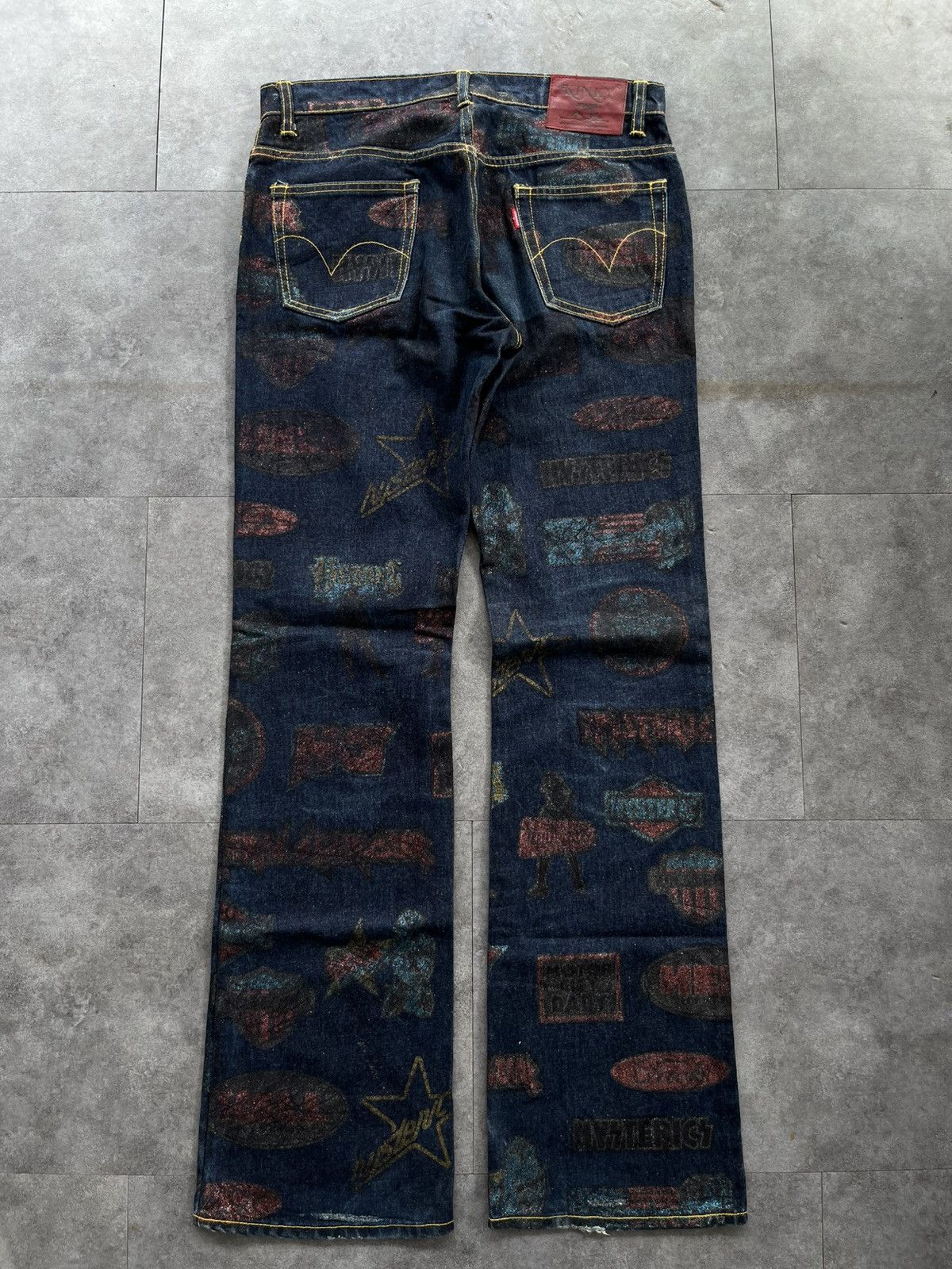 Hysteric Glamour Hysteric Glamour Fullprinted Logo Kinky Jeans Size US 30 / EU 46 - 10 Thumbnail