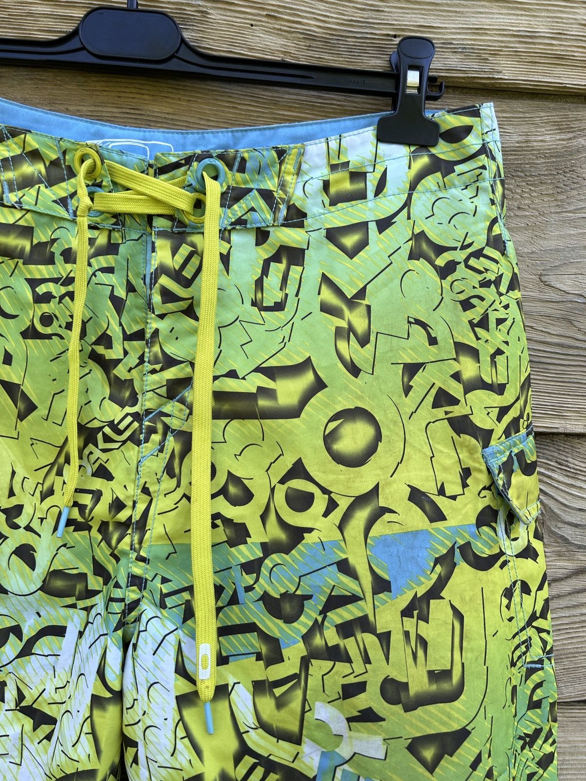 Oakley Vintage Oakley Allover AOP Crazy Design Swimming Shorts Size US 36 / EU 52 - 2 Thumbnail