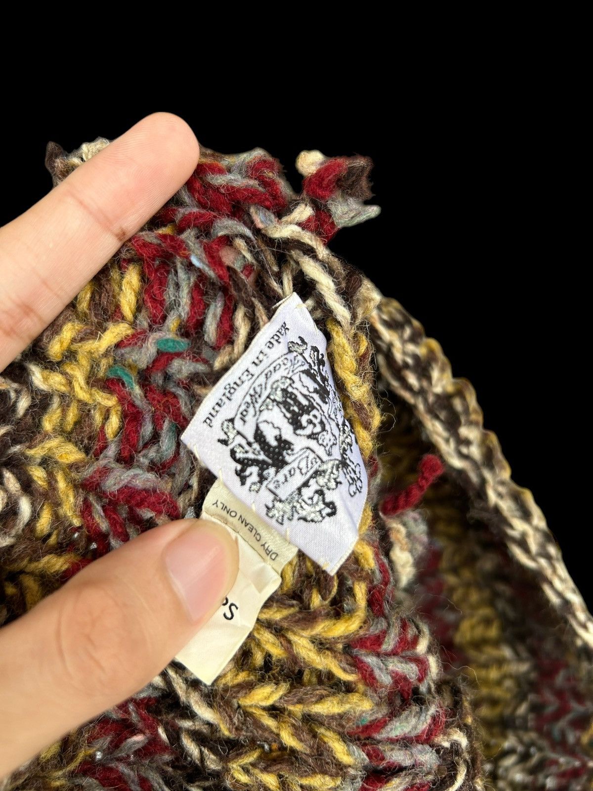 Japanese Brand × Kapital × Vintage SHIPS Crochet Knitt Big Beanie Hats Rare ☠️☠️ Size ONE SIZE - 8 Thumbnail