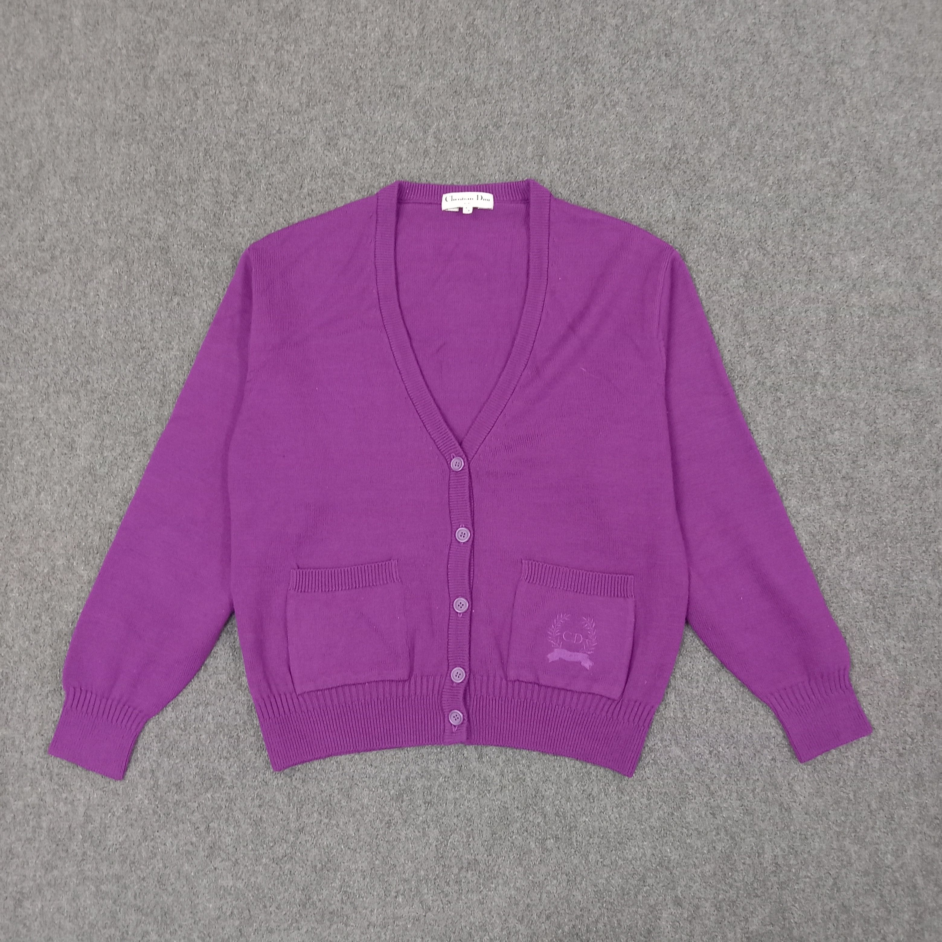 Christian Dior Monsieur Christian Dior Sports Italian Brand Cardigan Sweater Size S / US 4 / IT 40 - 1 Thumbnail