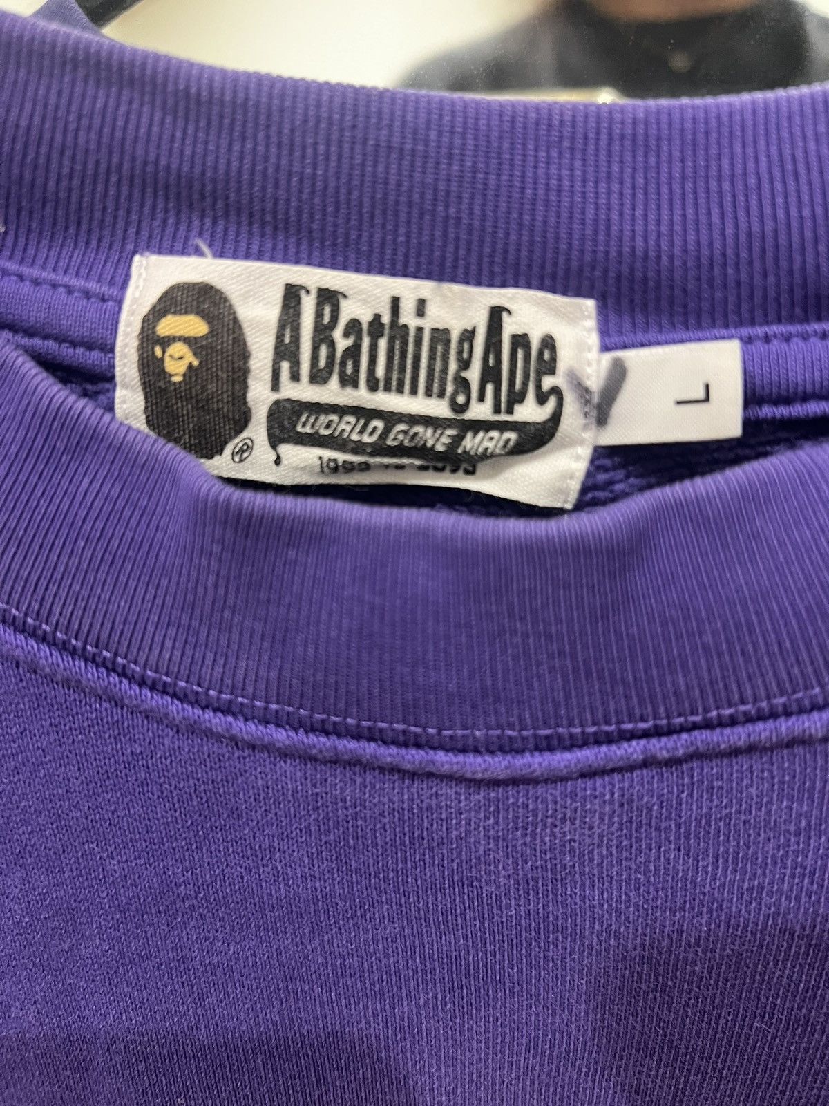 Bape Bape Mens Relaxed Fit Cotton Fleece Sweatshirt Size US L / EU 52-54 / 3 - 3 Thumbnail