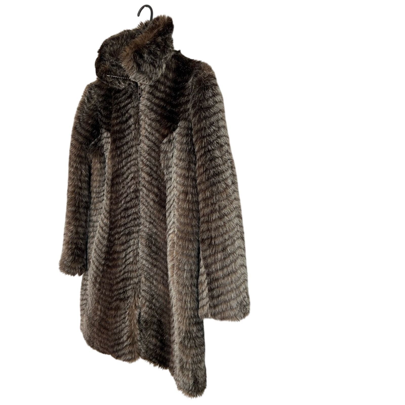 Other Designer Tyber Full Length Faux Fur England Coat NO FLAWS Size M / US 6-8 / IT 42-44 - 5 Thumbnail