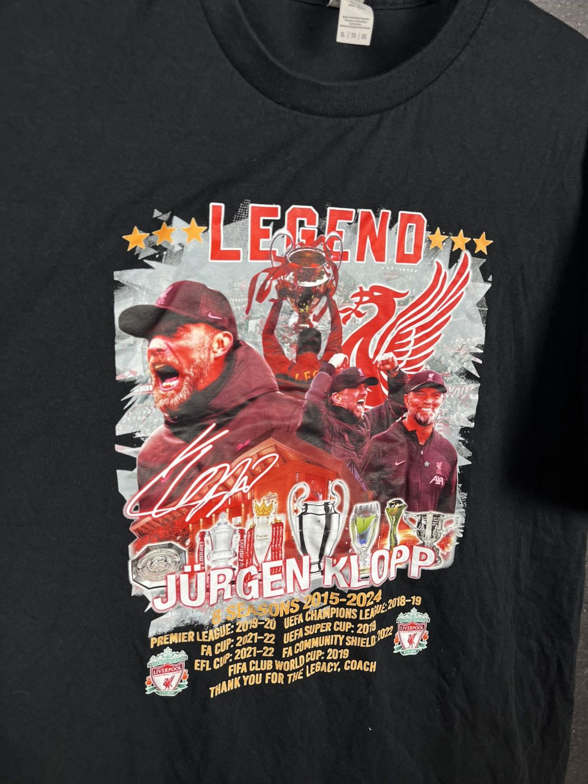Other Liverpool Jurgen Klopp legend 2015 2024 soccer t shirt Size US XL / EU 56 / 4 - 3 Thumbnail