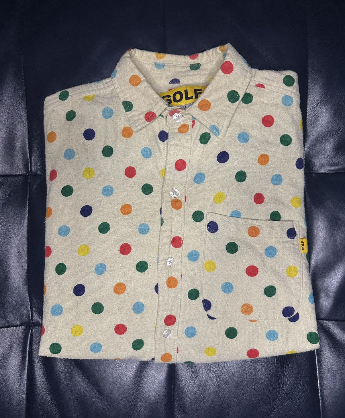 Golf Wang - OG POLKA DOT BUTTON UP - | Grailed