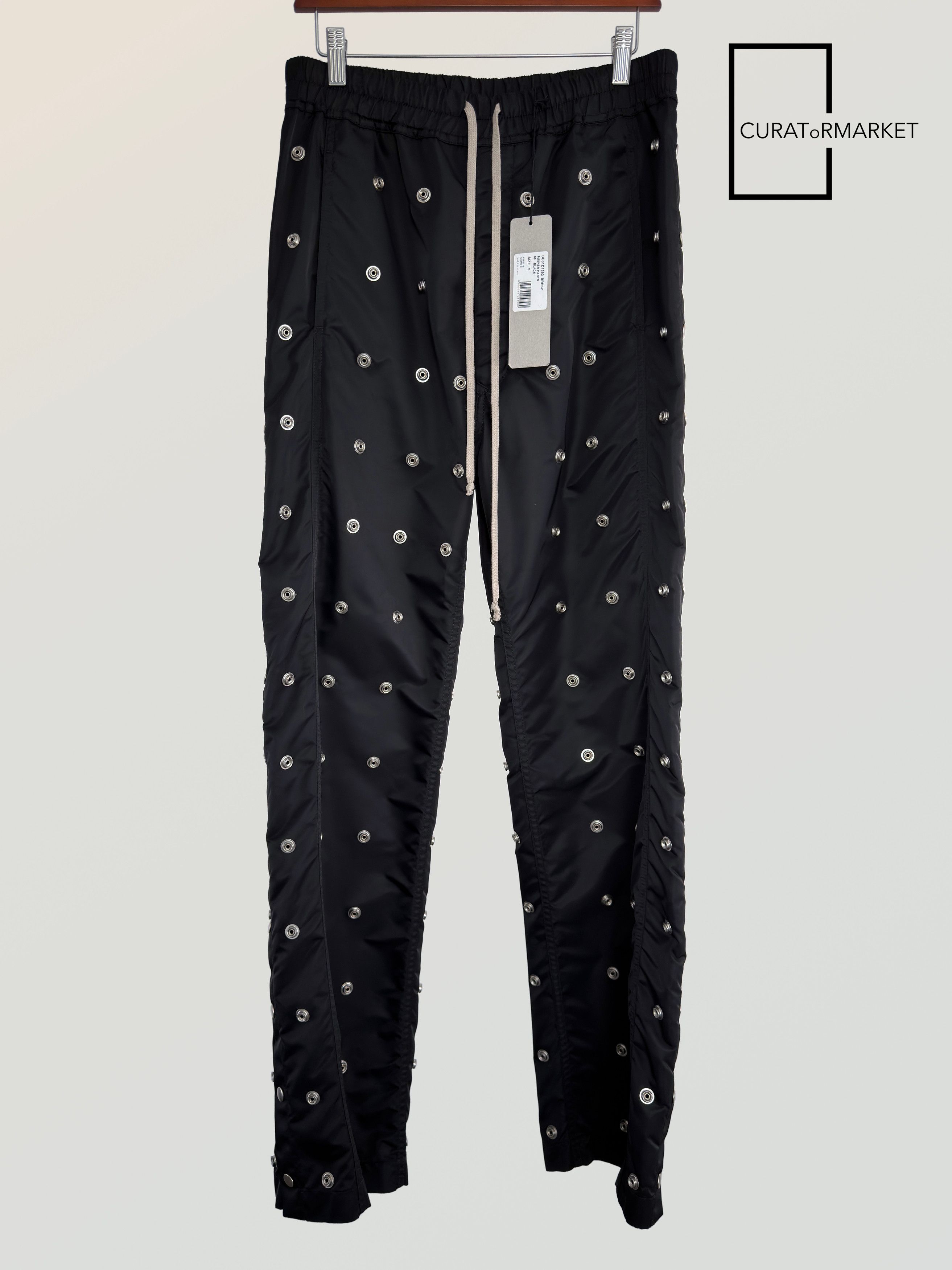 Rick Owens Drkshdw GRAIL SAMPLE Press Stud Button Nylon Pusher Pants SS24 Lido Size US 32 / EU 48 - 1 Thumbnail