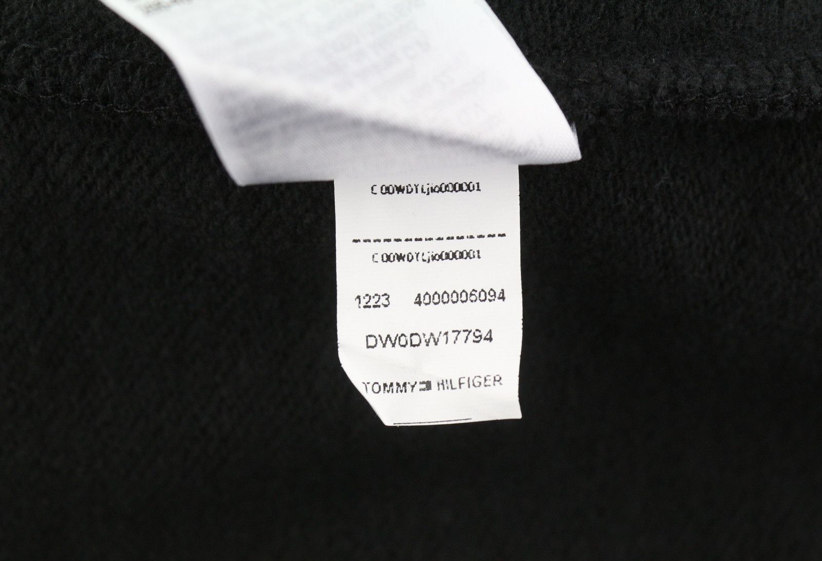 Tommy Hilfiger BXY LOFO DRAWCOR XL Black Unisex Hoodie 87411 Size XL / US 12-14 / IT 48-50 - 9 Thumbnail