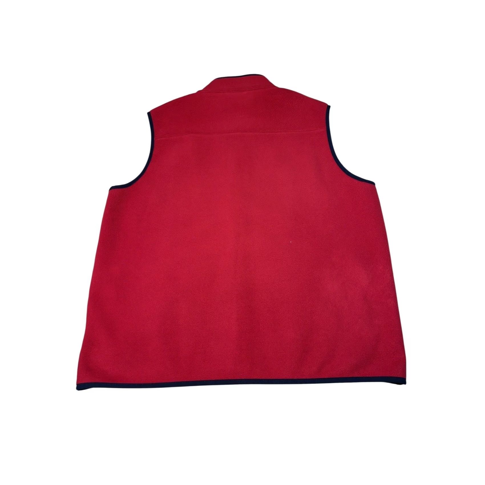 Brooks Brothers Brooks Brothers Fleece Vest Red Full Zip Mens XL Golden Fleece Logo Navy Trim Vest Size US XL / EU 56 / 4 - 4 Thumbnail