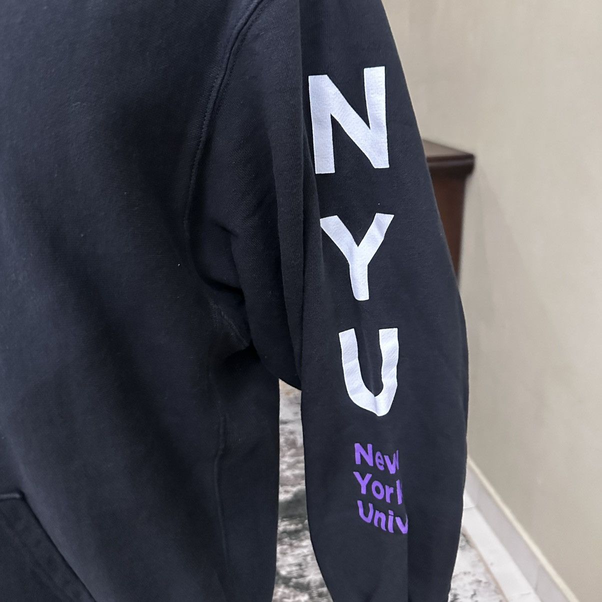 Vintage New York University Hoodie Size US XL / EU 56 / 4 - 4 Thumbnail