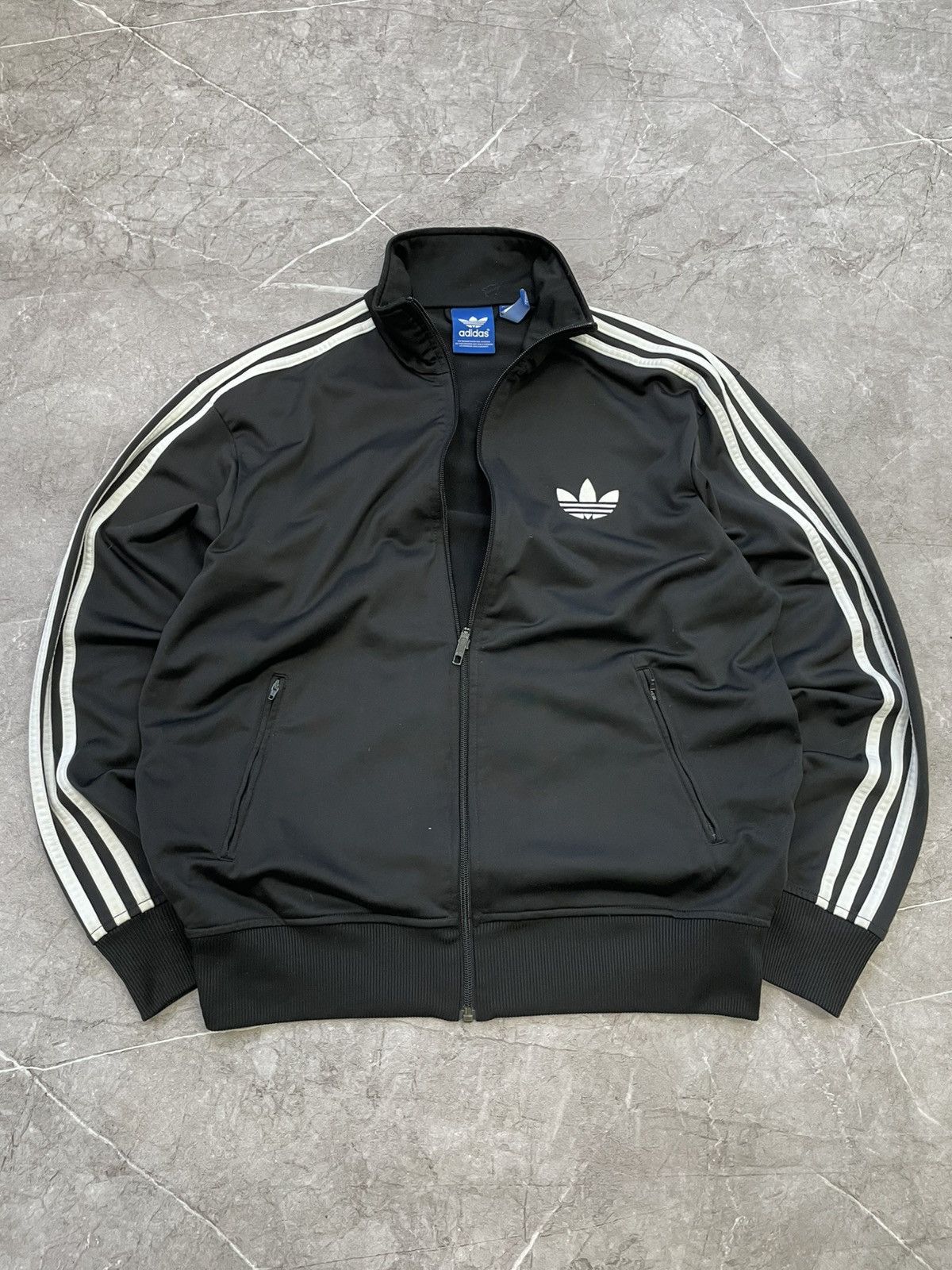 Adidas × Vintage ADIDAS Original Vintage Zip Up red Full Striped Size US M / EU 48-50 / 2 - 1 Thumbnail