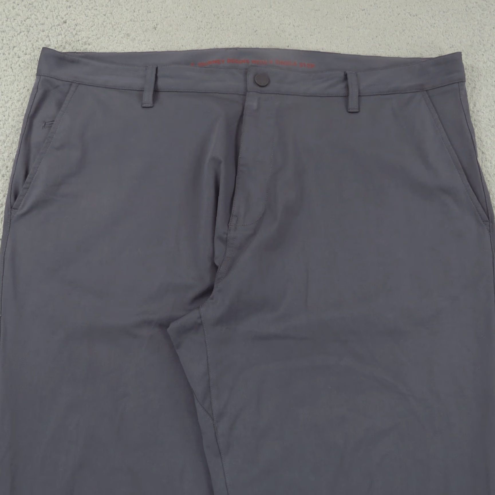 Rhone Rhone Pants Mens 40x30 Grey Commuter Slim Golf Stretch Performance Chinos Flex Size US 40 / EU 56 - 2 Thumbnail