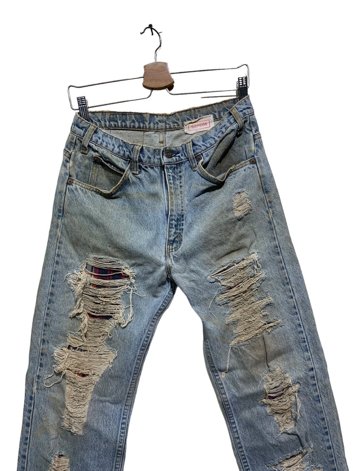 Levi's 🔥VTG LEVIS ORANGE TAB PATCHWORK&DISTRESSED JEANS Size US 30 / EU 46 - 3 Thumbnail