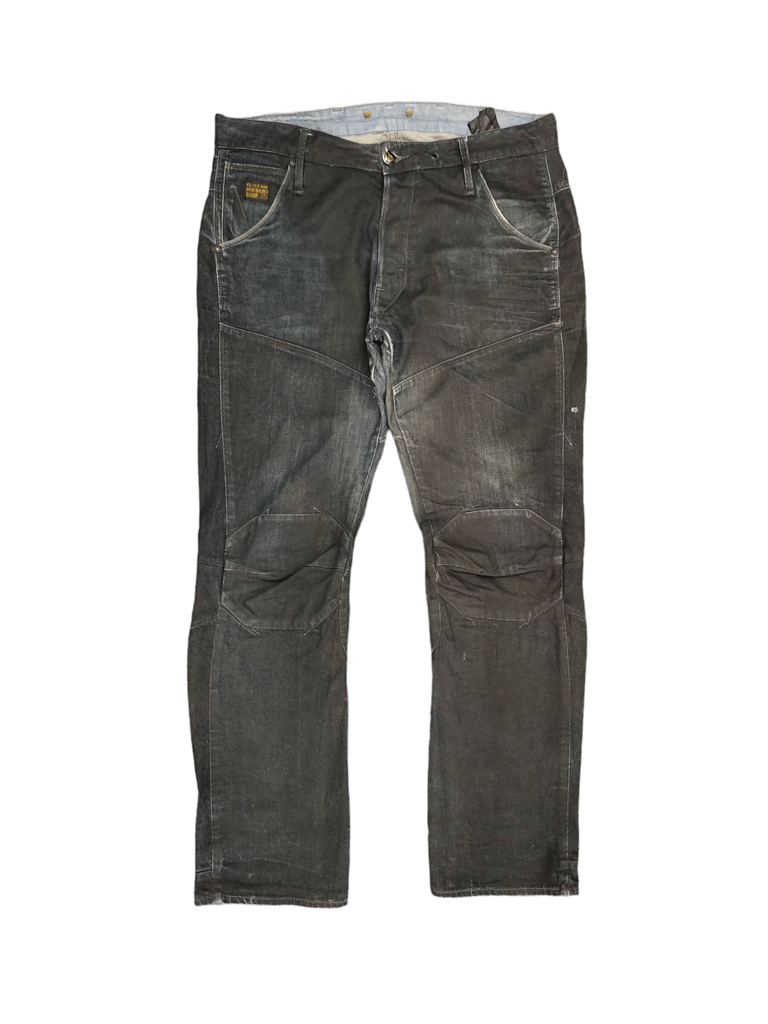 G-Star Vintage G-Star Raw Waxed Denim Jeans Y2k Streetwear Size US 36 / EU 52 - 2 Thumbnail