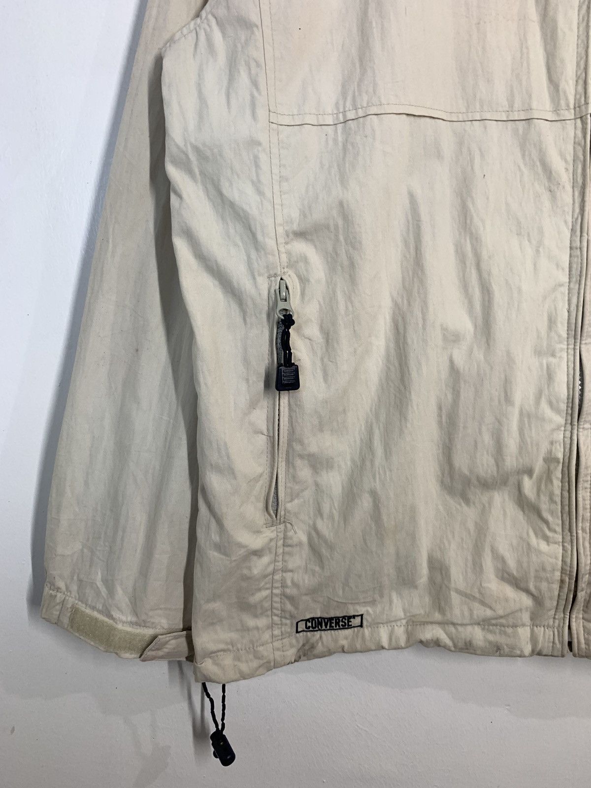 Converse × Vintage Vintage Converse Full Zip Lightweight Jacket Size US L / EU 52-54 / 3 - 6 Thumbnail